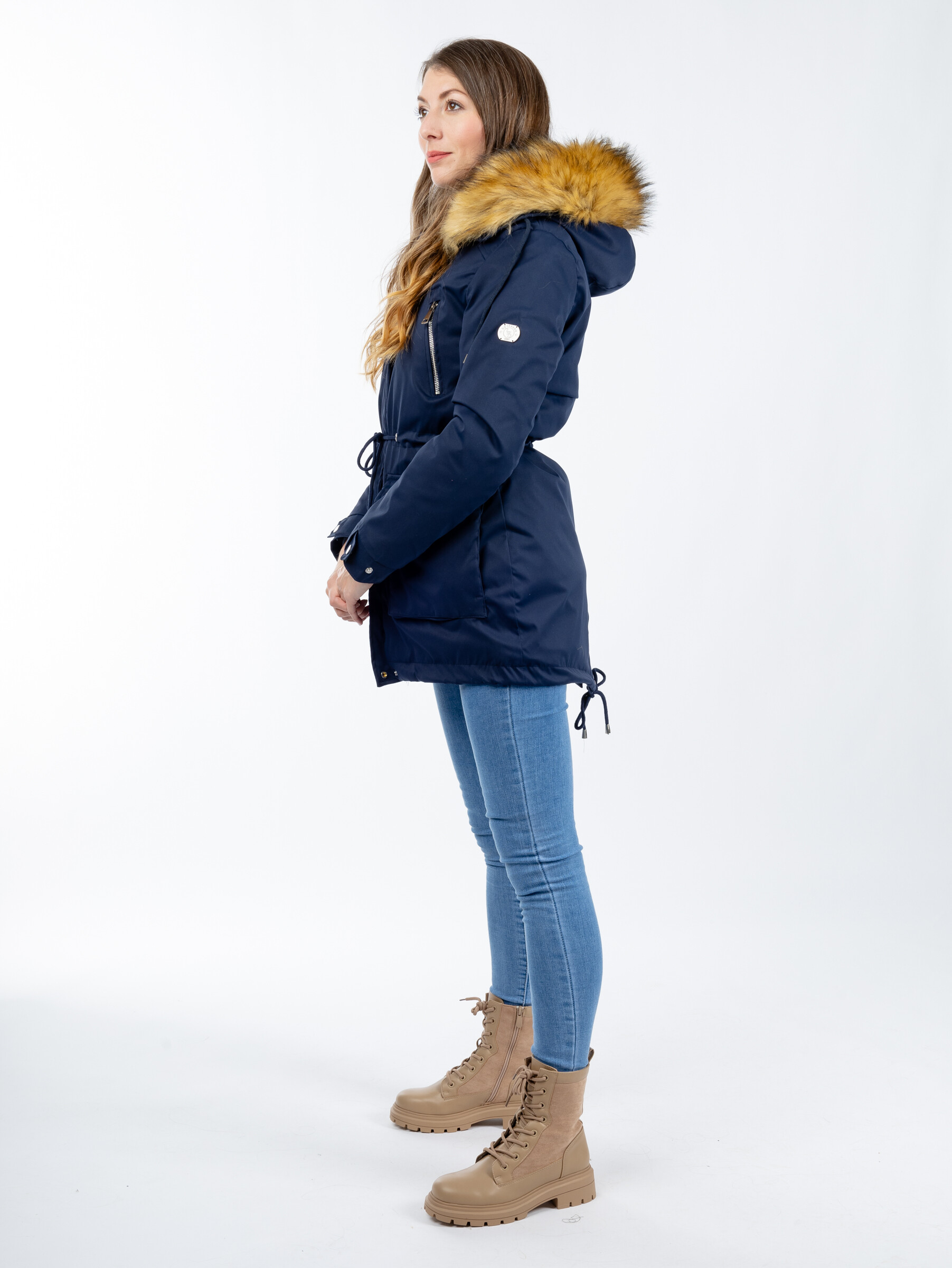 Women's parka GLANO - dark blue