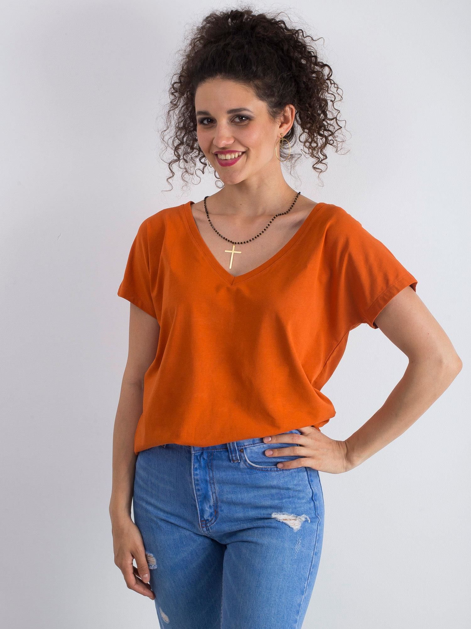 Dark Orange T-shirt By Emory