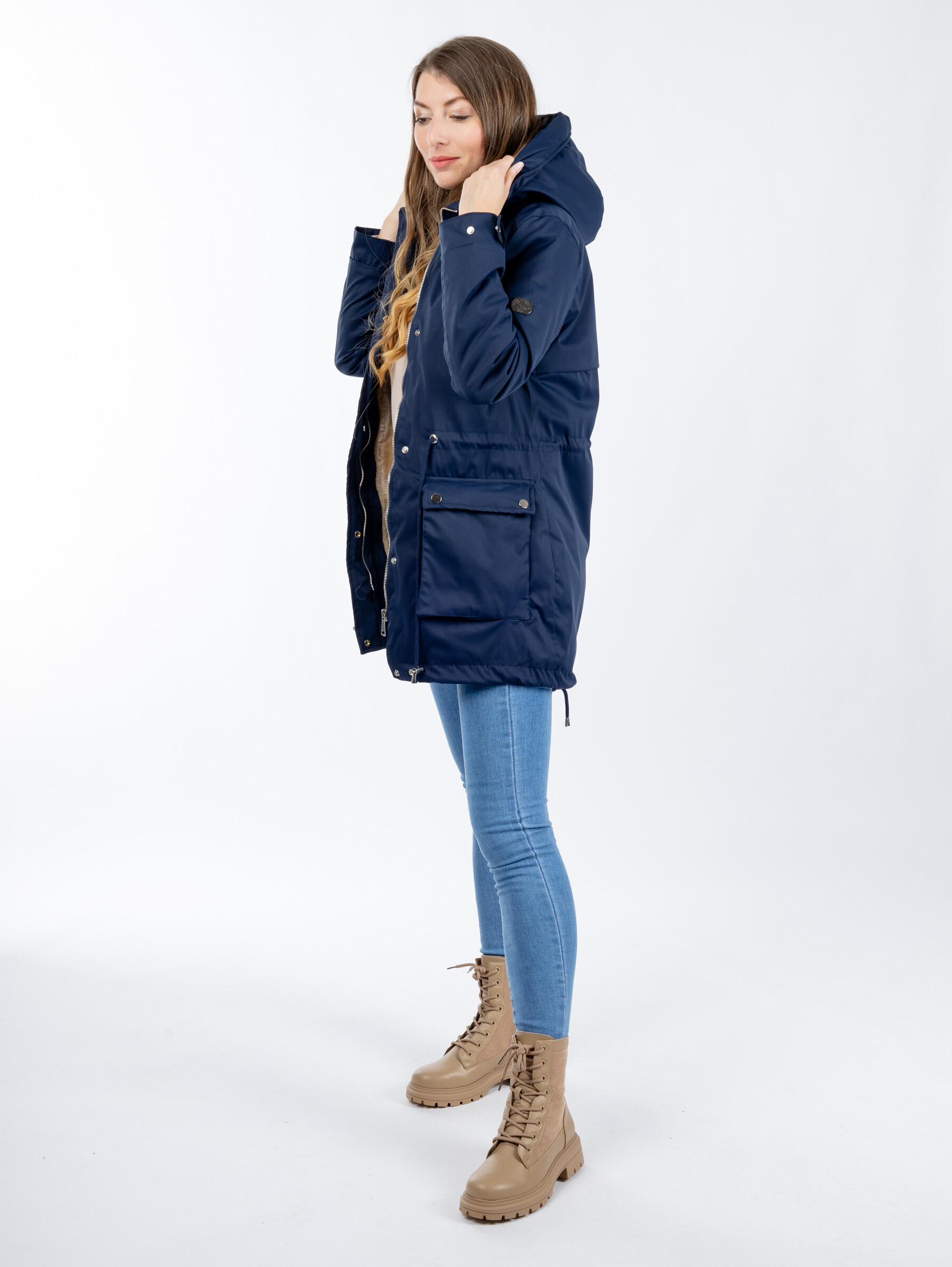 Women's parka GLANO - dark blue