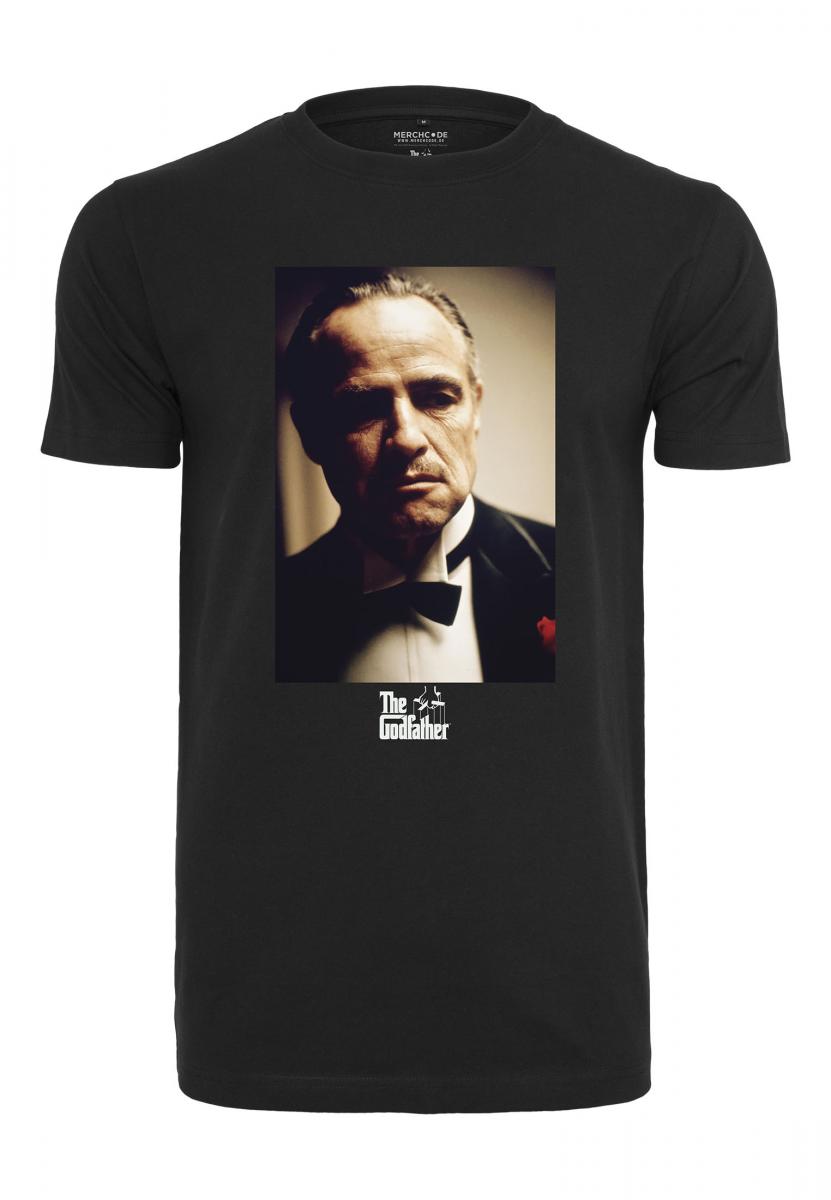 Levně Černé tričko Godfather Portrait