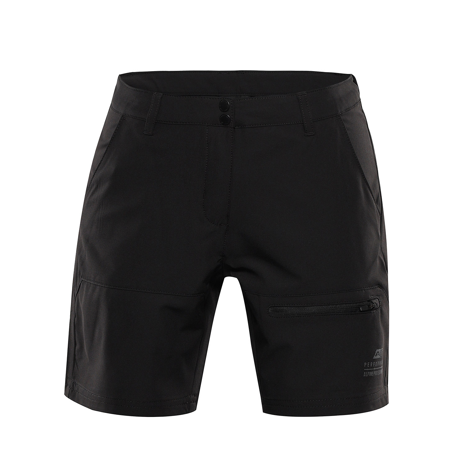 Women's Softshell Shorts ALPINE PRO BAKA Black