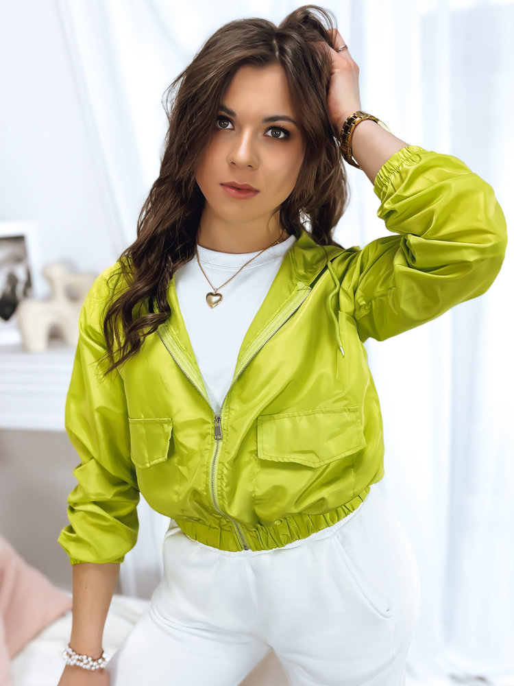 Women's Bomber Jacket LAROSA Lime Dstreet