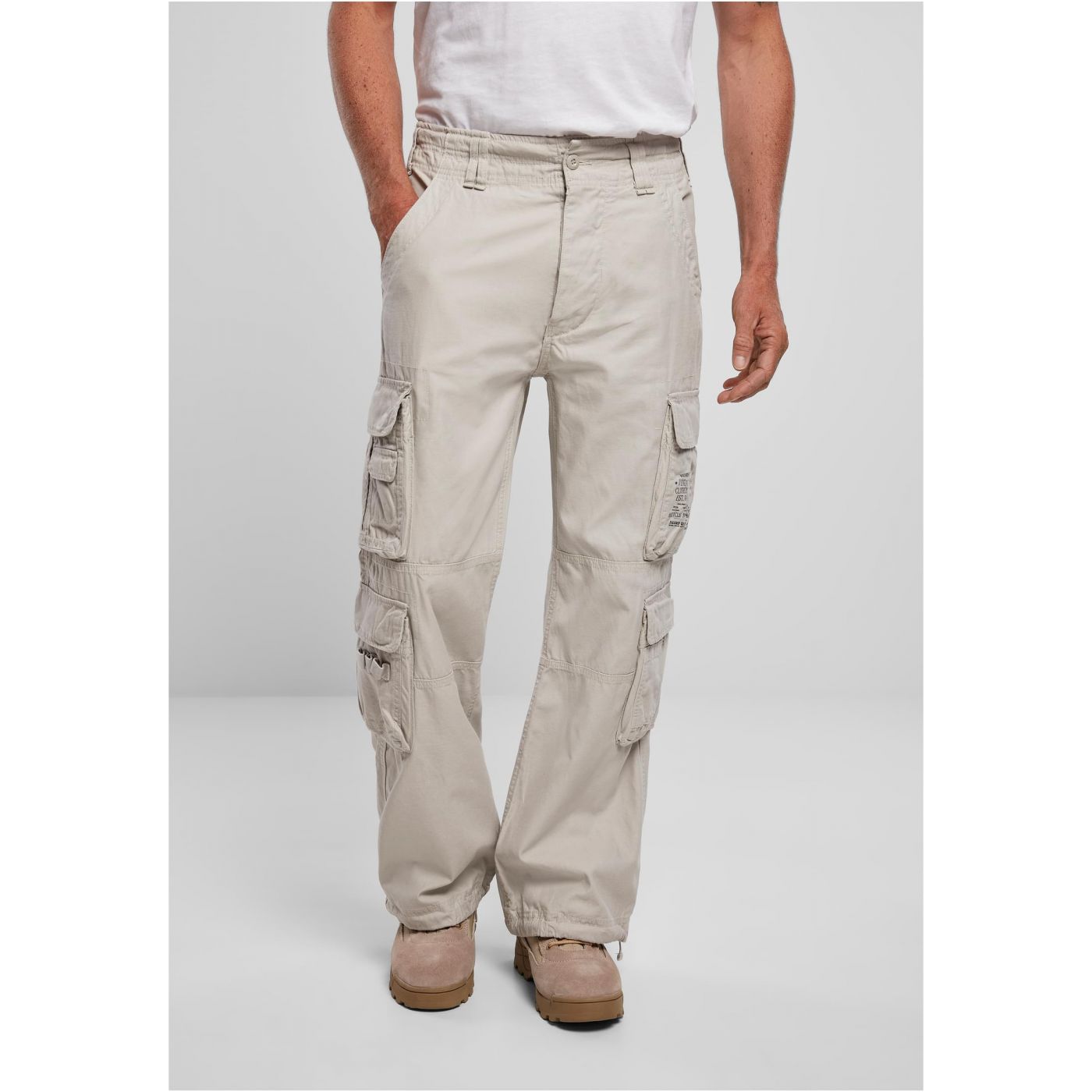 BRANDIT KALHOTY Pure Vintage Trouser Bílé oprané Velikost: 6XL