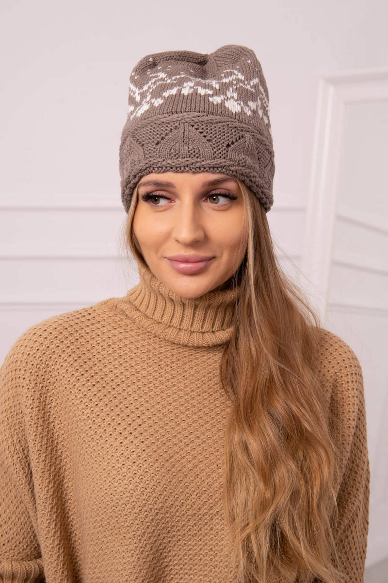 Ladies beanie Kira K374 cappuccino