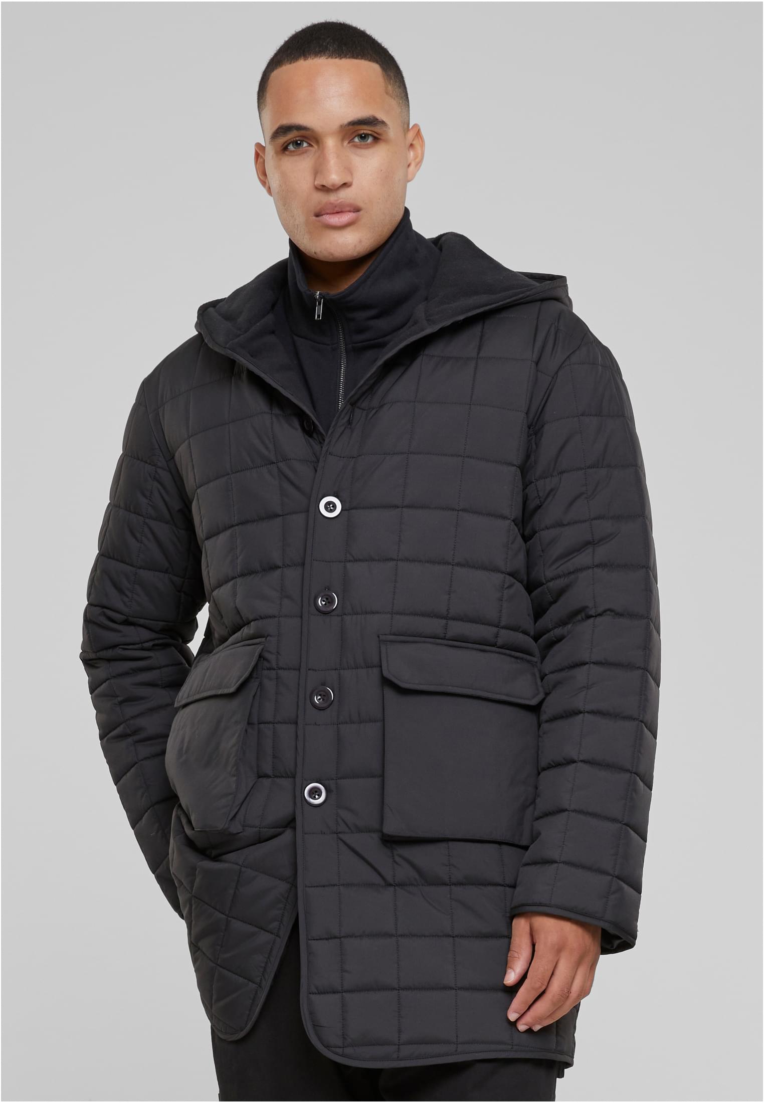 Men's Parka With Lining Lined Black