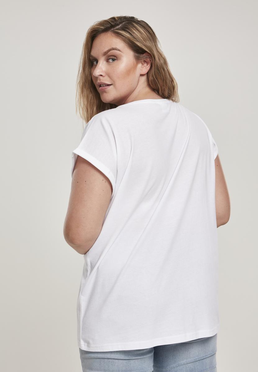 Women's Organic T-Shirt With Extended Shoulder White