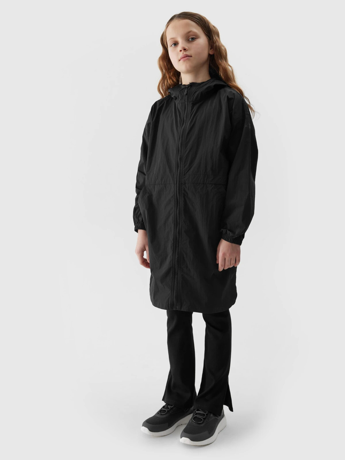 Girls' transitional jacket 4F - black