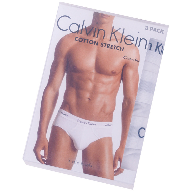 Set of three classic fit briefs in white Calvin Klein Underwear