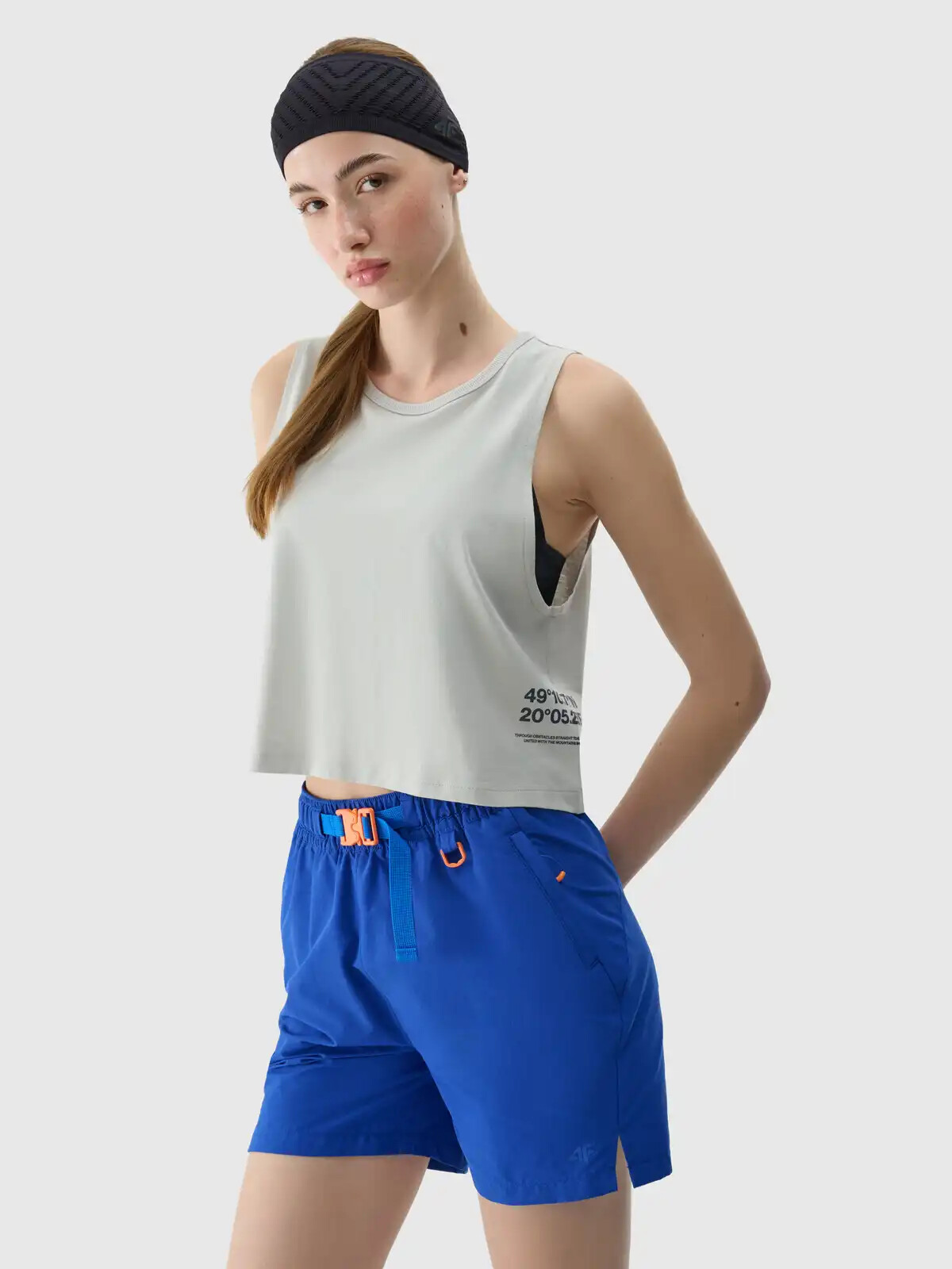 Women's cropped tank top 4F