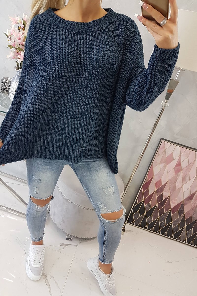 Sweater Oversize dark blue