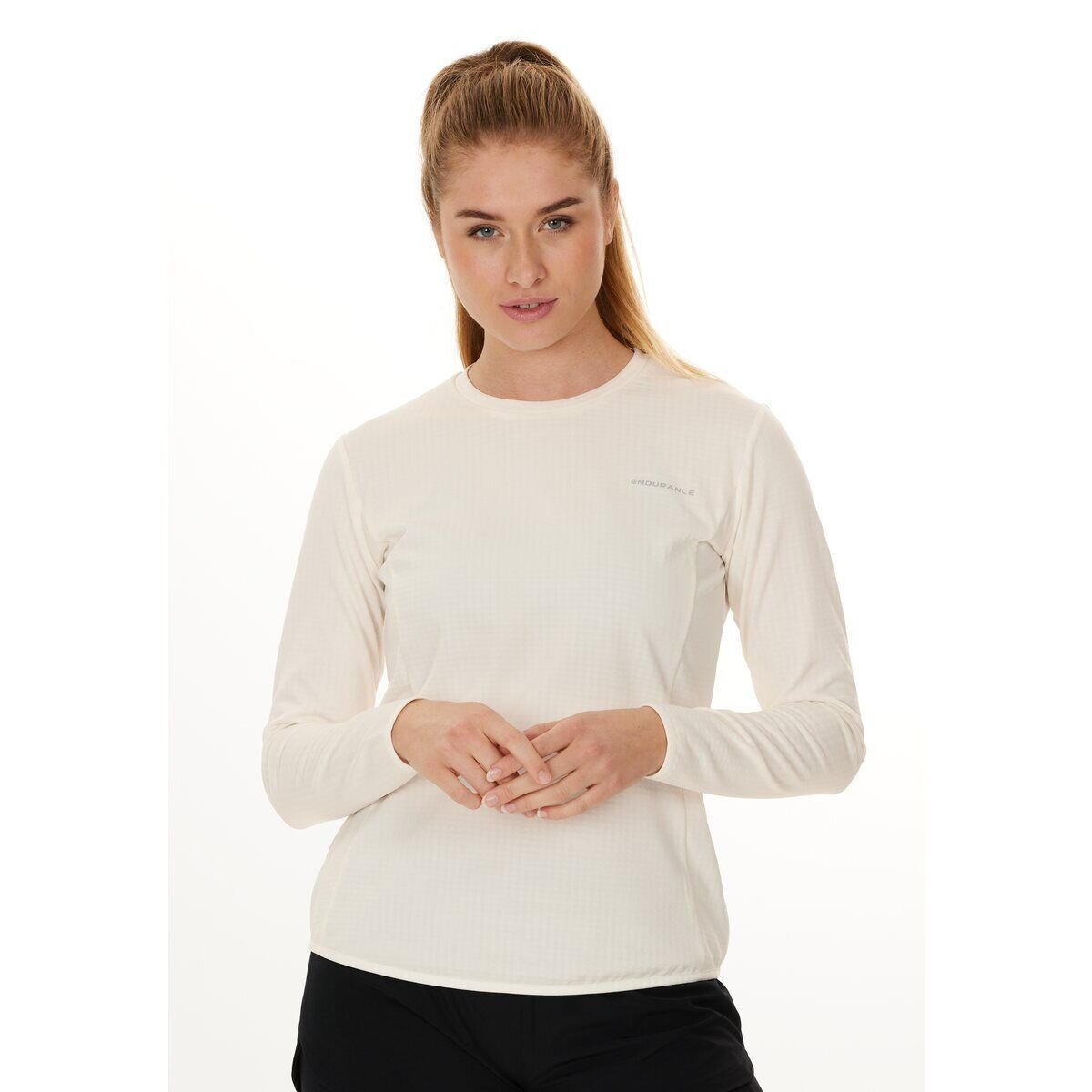 Dámské sportovní tričko Endurance Leah W Waffle Melange Loose Fit Tee