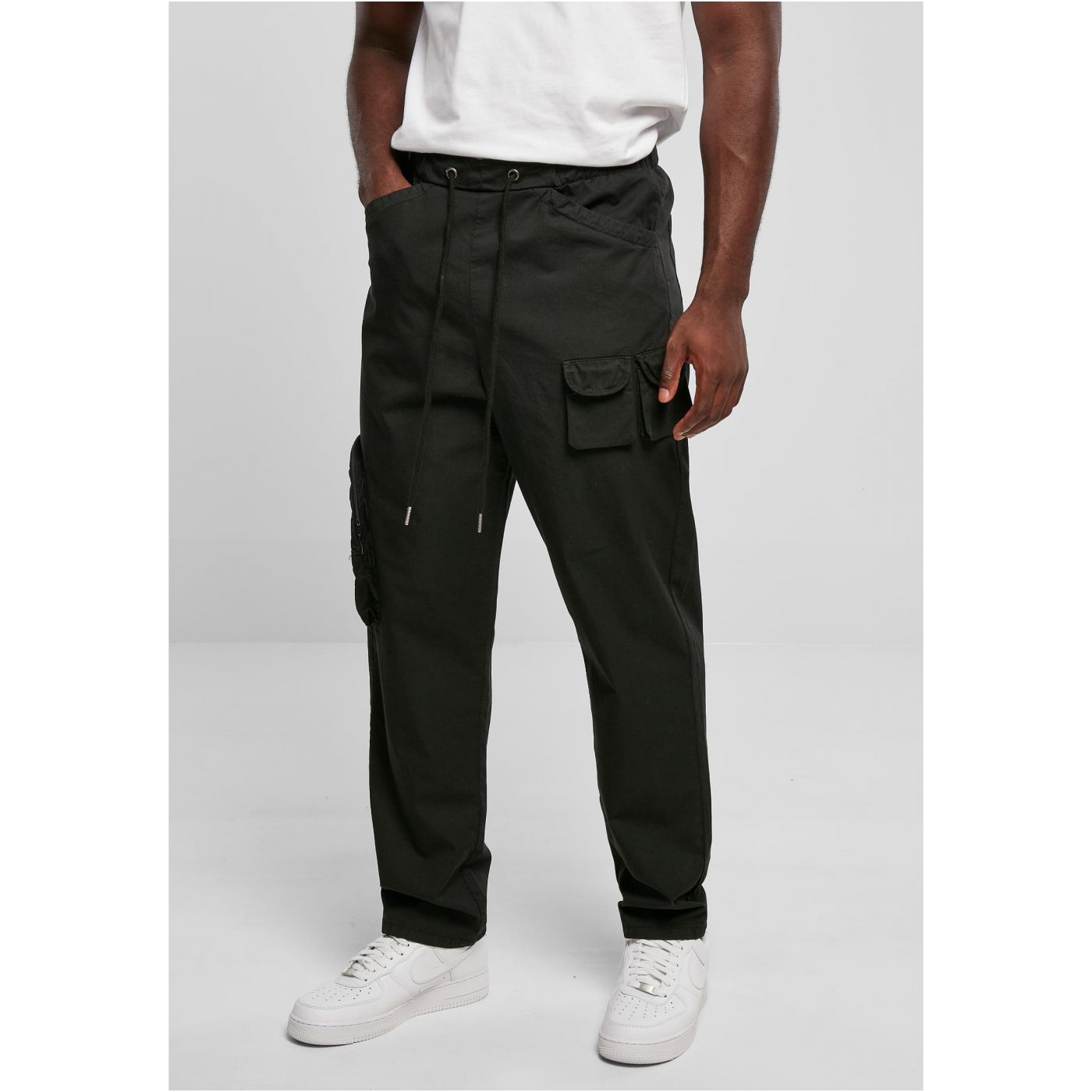 Asymmetrical Trousers Black