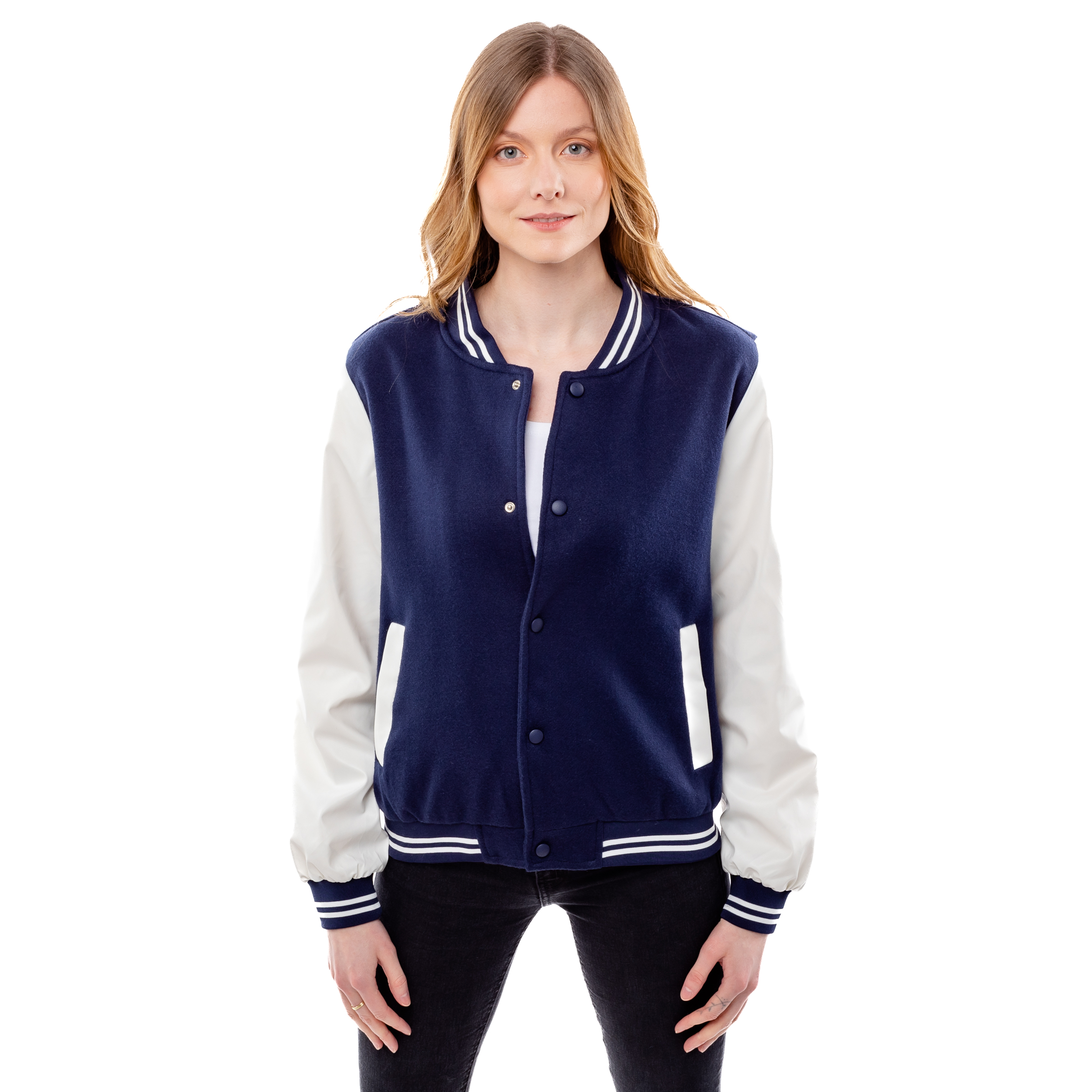 Women's Baseball Jacket GLANO - Dark Blue