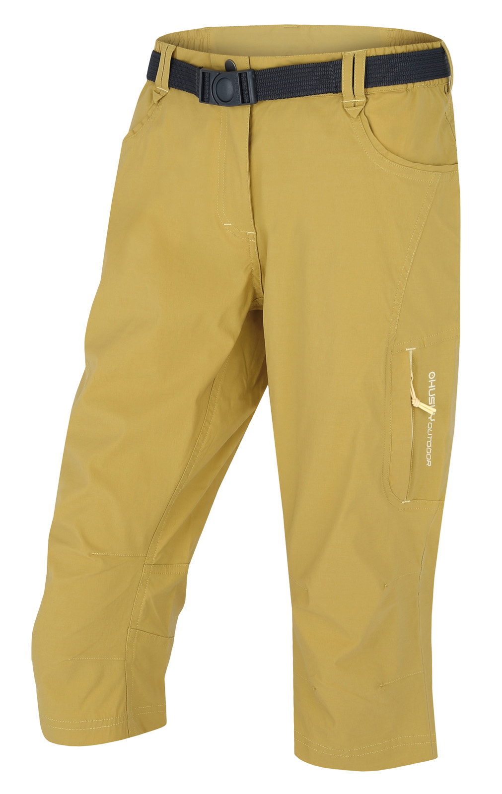 Women's 3/4 Trousers HUSKY Klery L Yellow-green