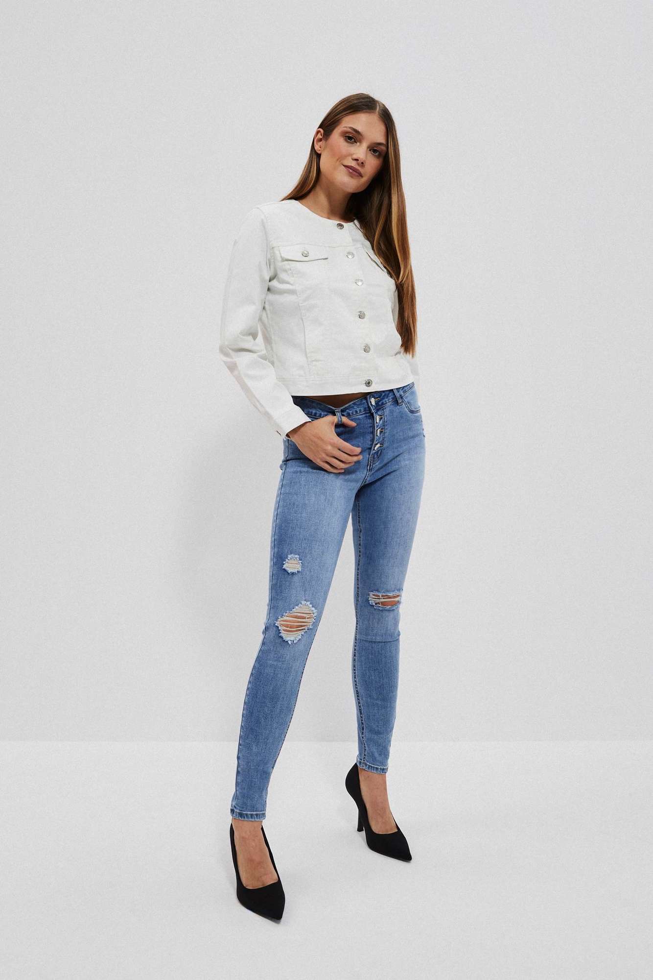 WOMEN'S JEANS L-JE-4022 L.Blue