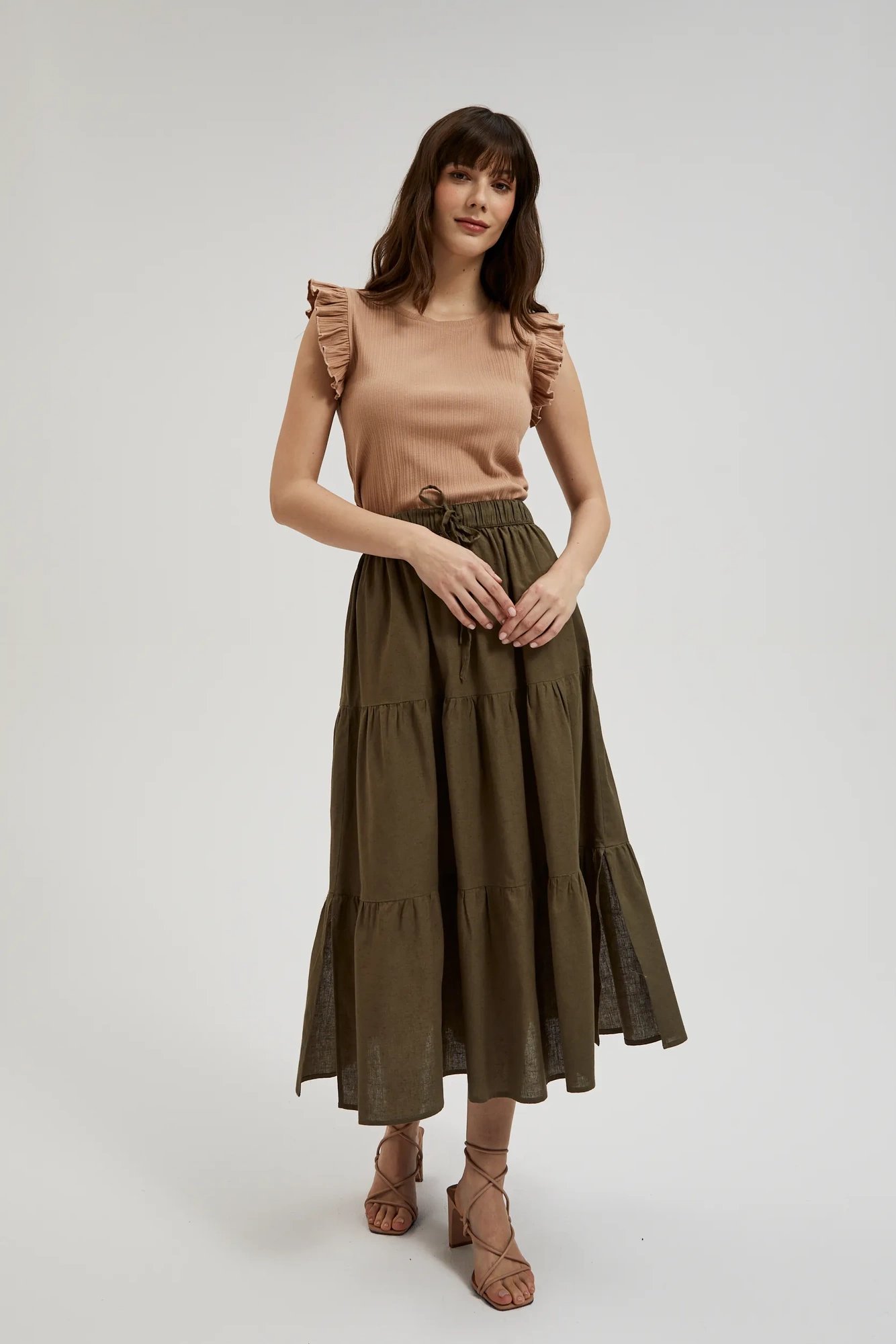 Women's blouse MOODO - dark beige