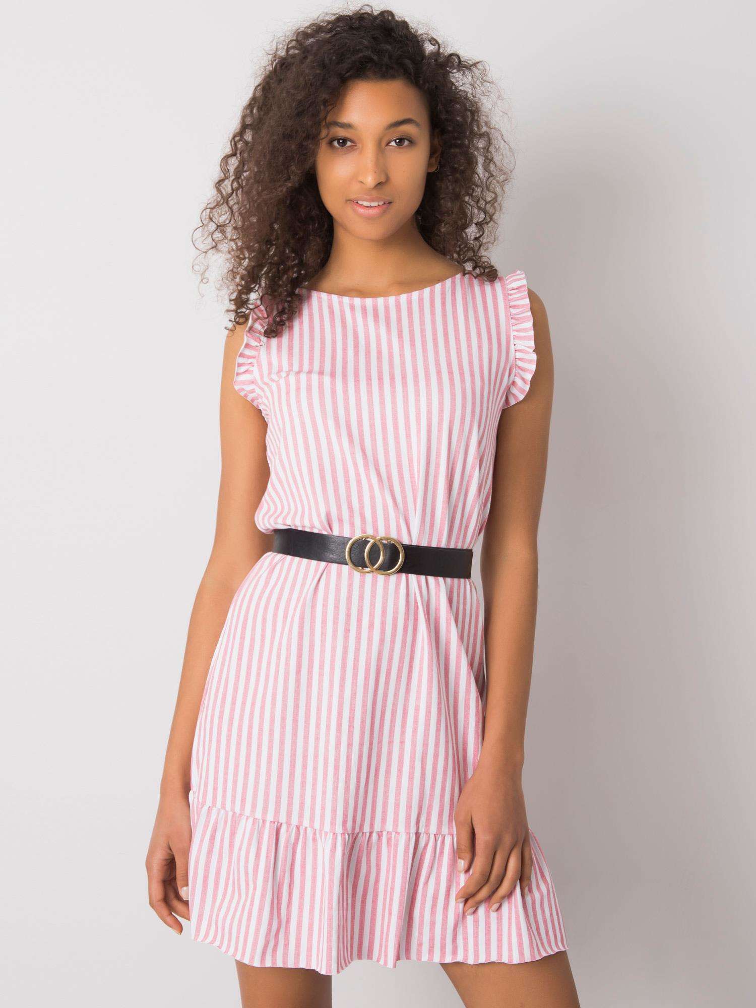 Clarabelle Red Striped Dress