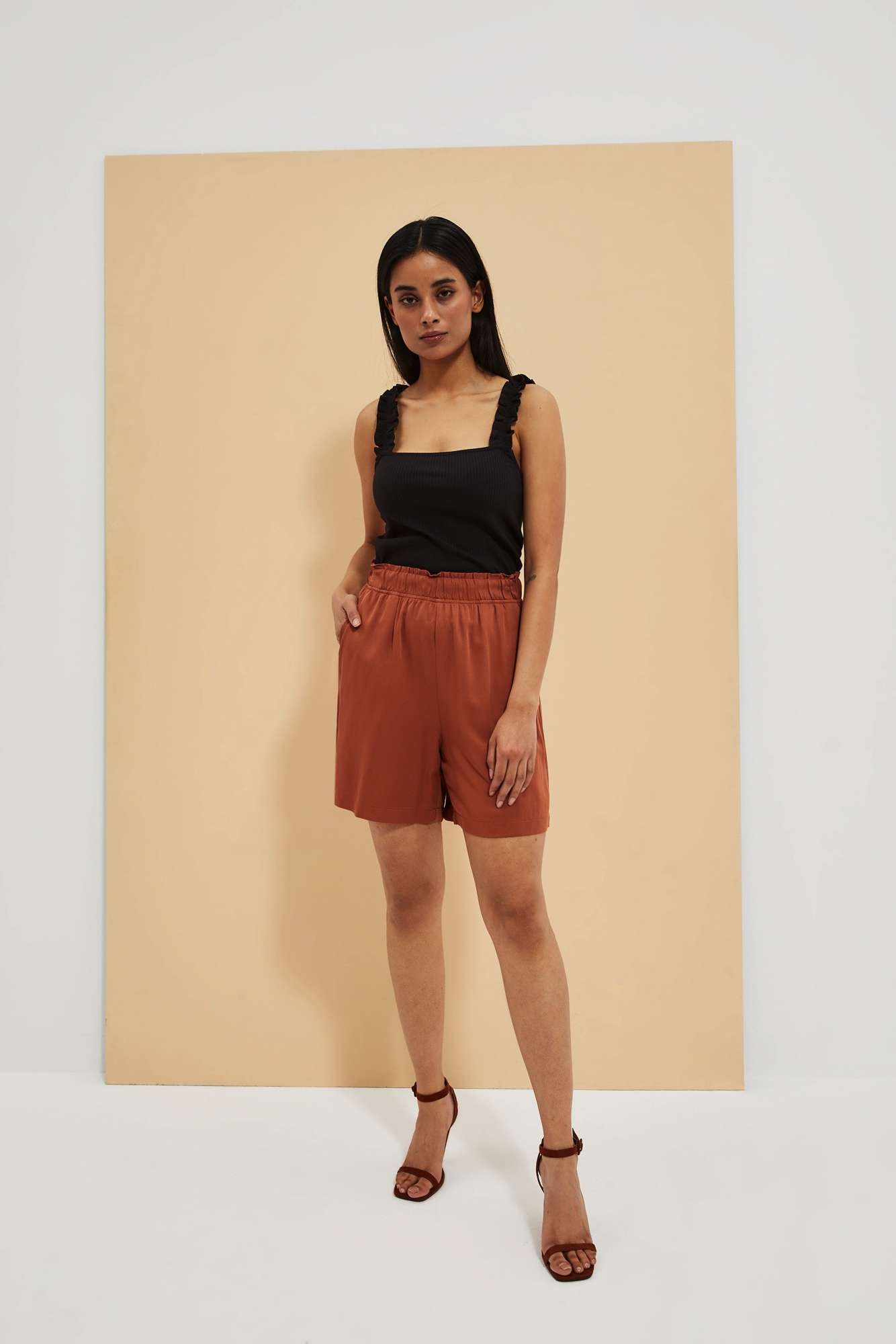 WOMEN'S TOP L-TS-4067 BLACK