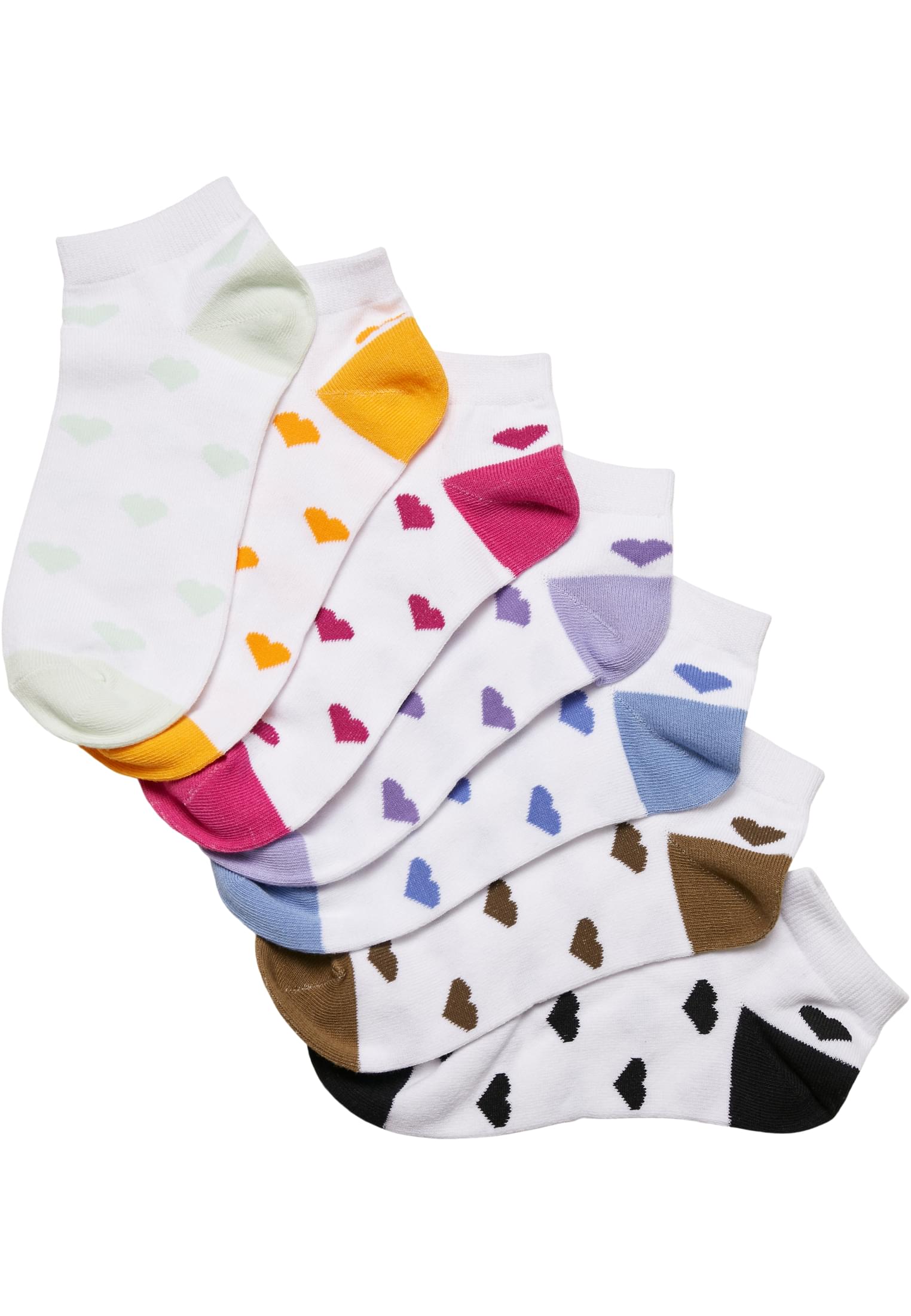 Levně Ponožky do tenisek z recyklované příze Heart 7-Pack multicolor