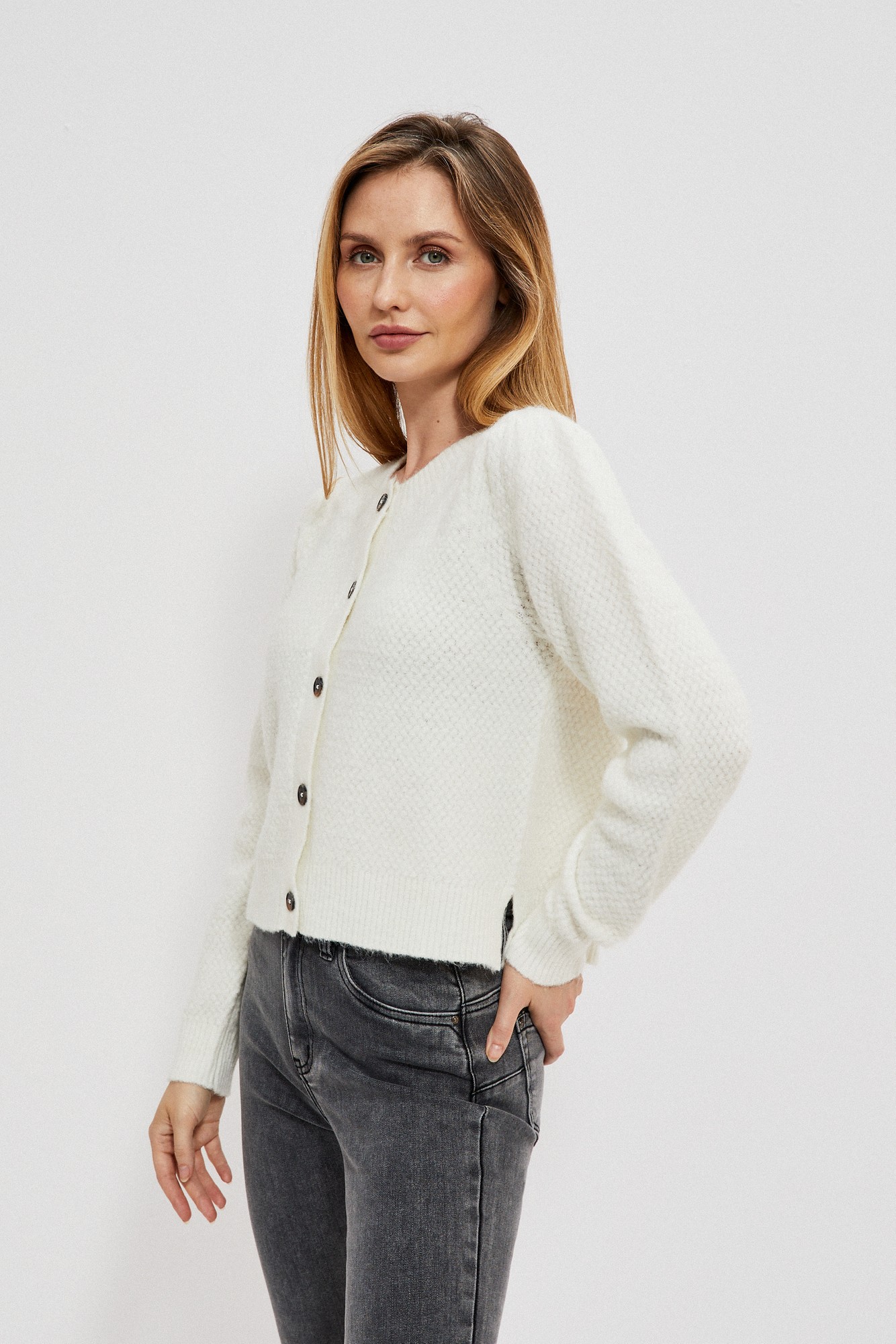 Button-down sweater