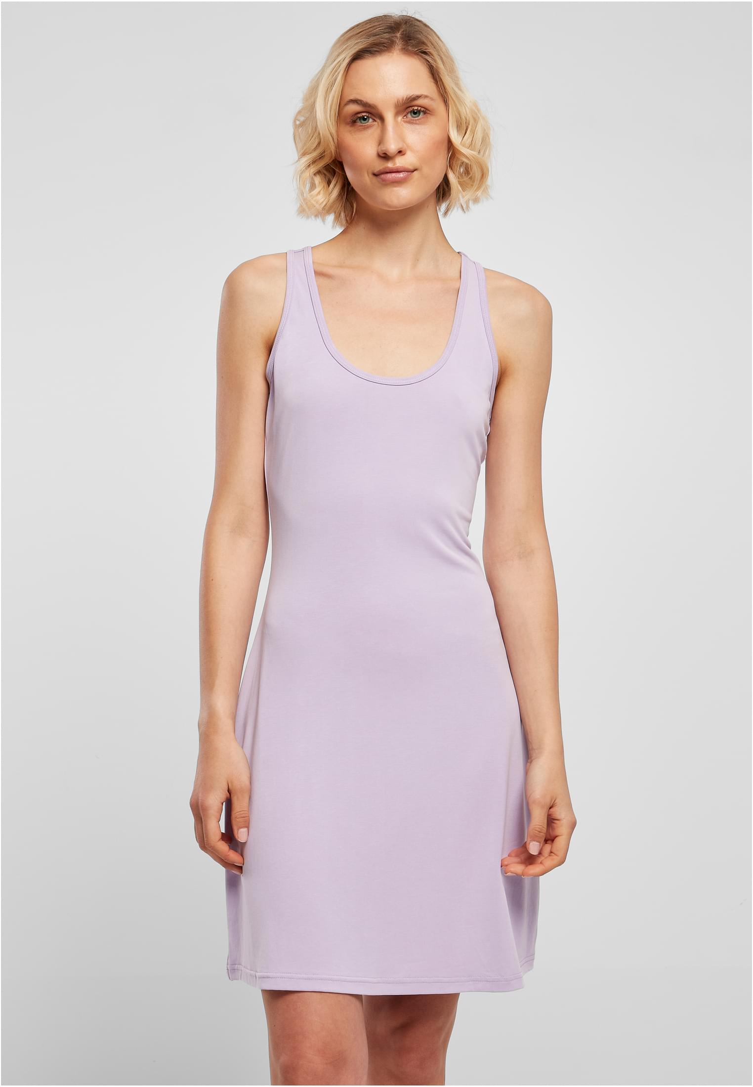 Women's Modal Short Racer Dress with Lilac Back