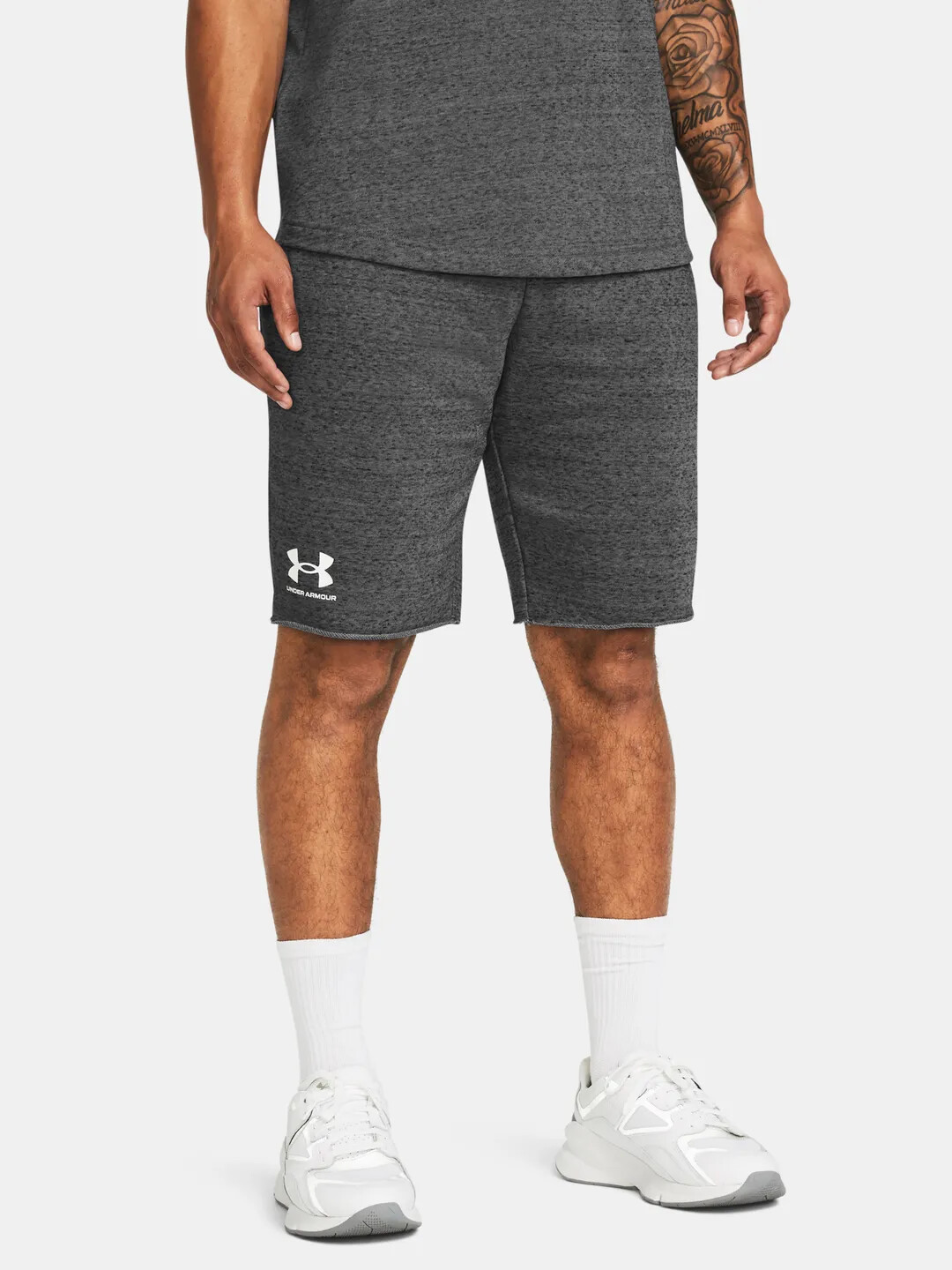 Pánské Kraťasy Under Armour Rival Terry Short - Tmavě šedé