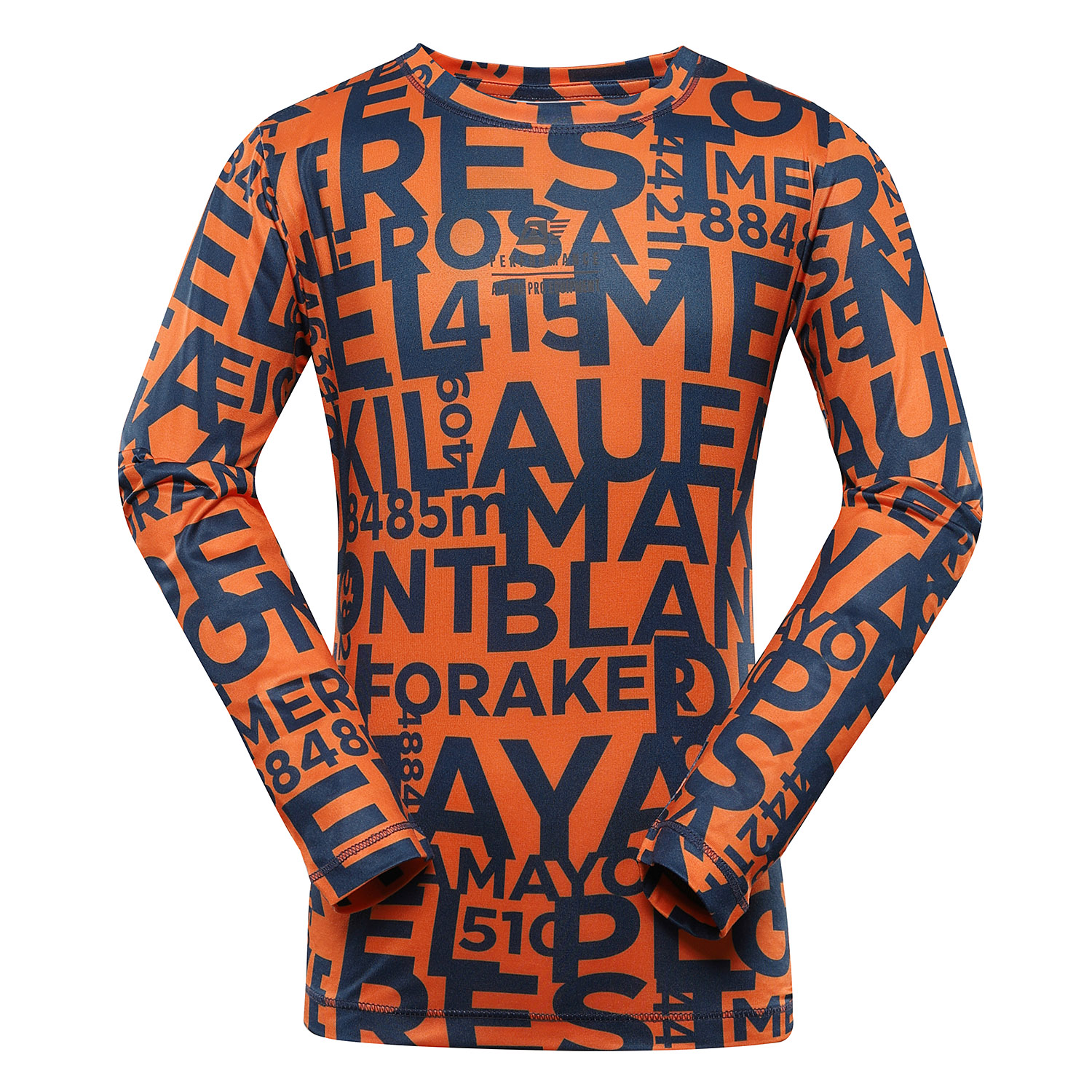 Children's quick-drying T-shirt ALPINE PRO LOUSO orange tiger variant pb