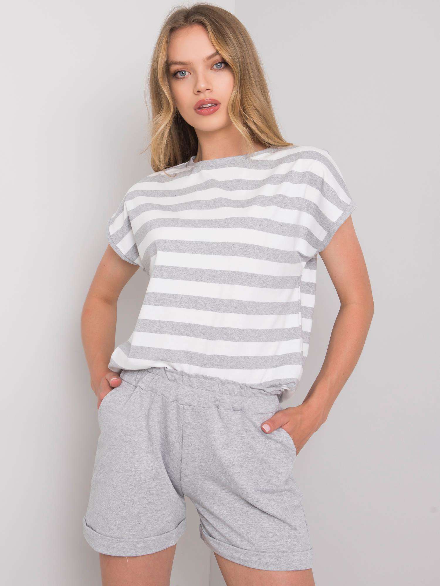 Grey-white Casual Set By Elsa RUE PARIS