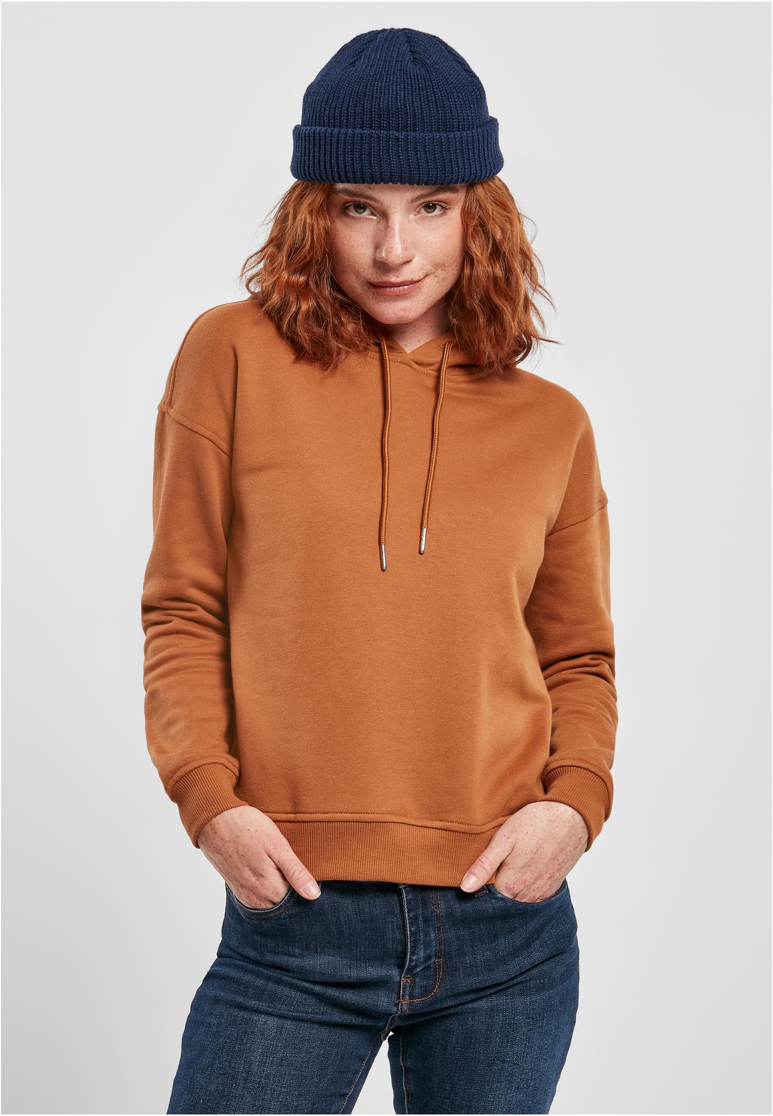 Womens caramel with hood