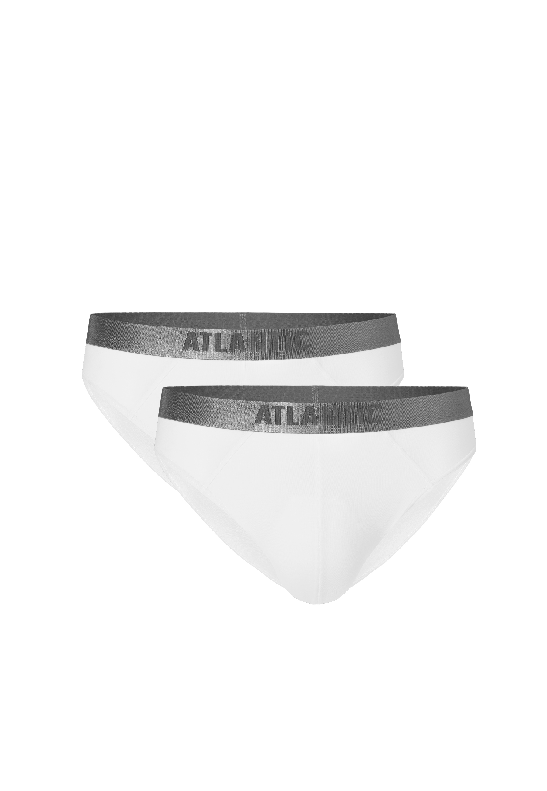 Levně Pánské slipy ATLANTIC Mini 2Pack - bílé