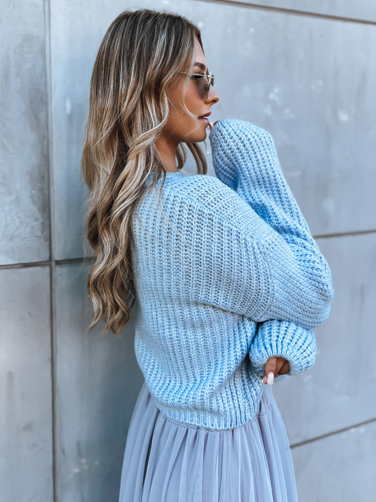 Women's Oversize Sweater BILLIS Light Blue Dstreet