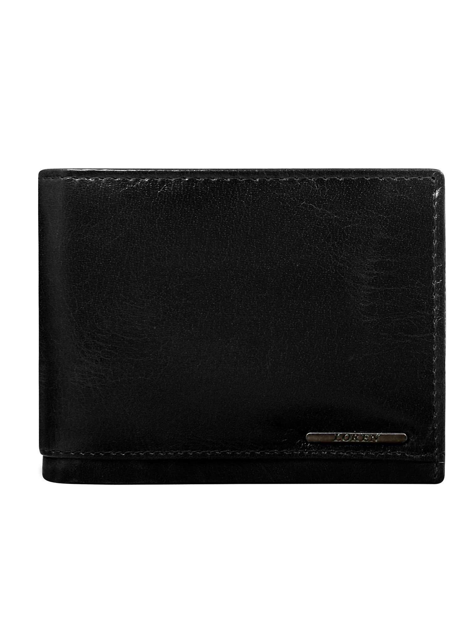 Black Genuine Leather Wallet With RFID System