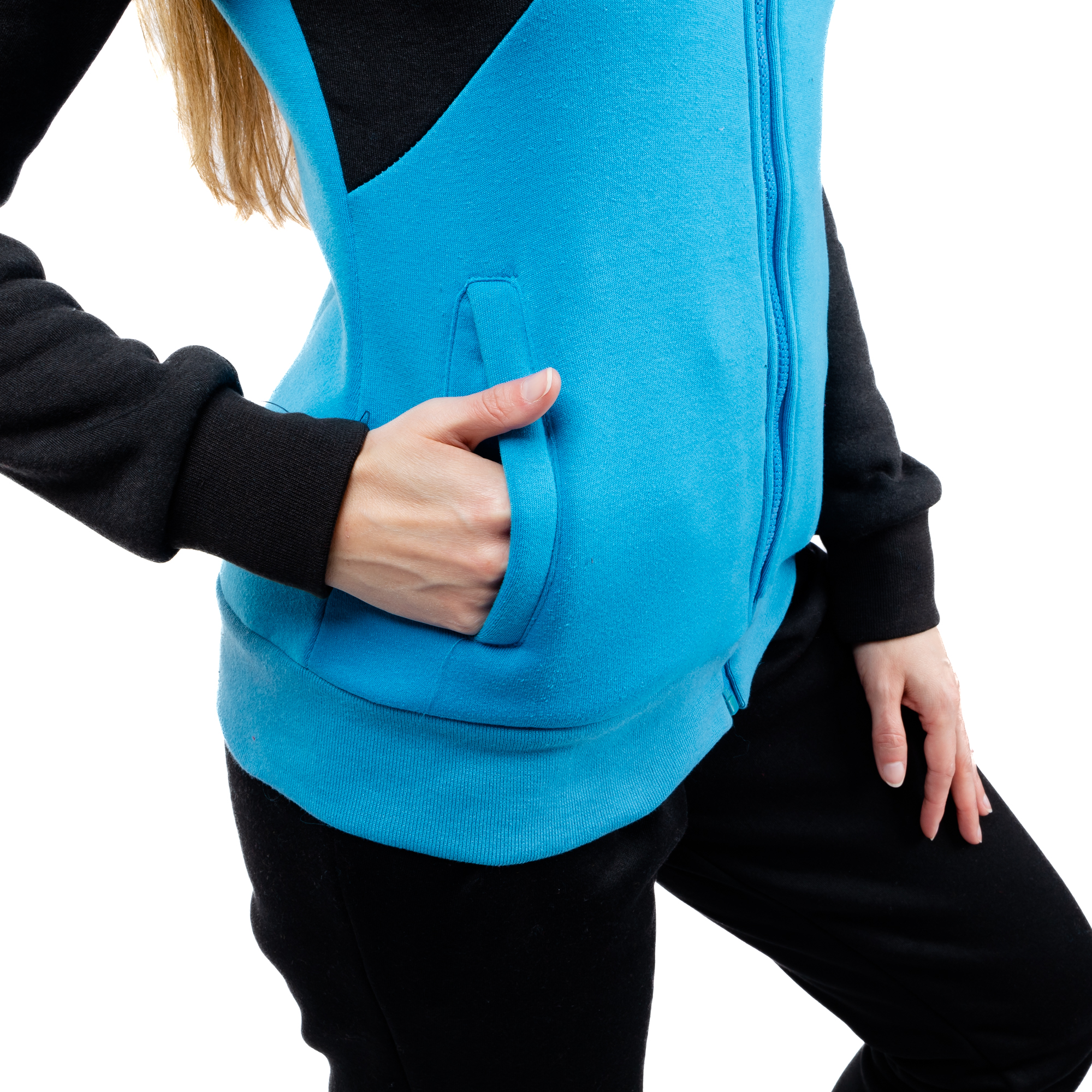 Women&#039;s tracksuit GLANO - blue/light gray