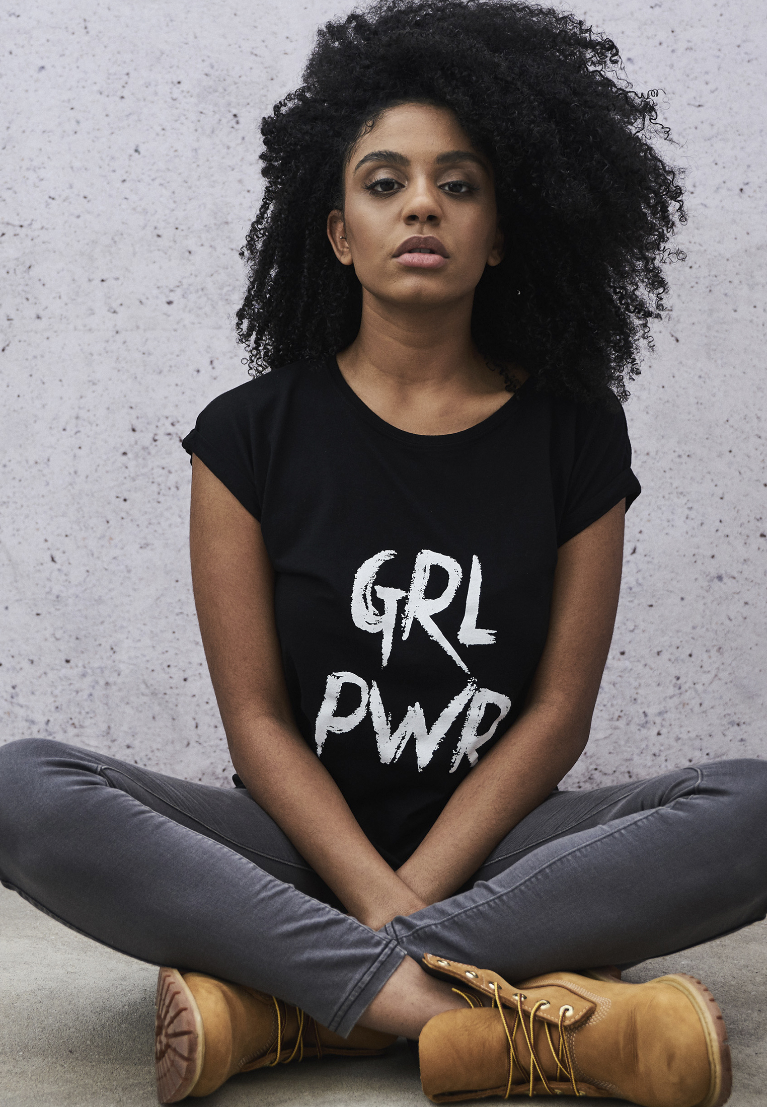 Women's T-shirt GRL PWR black