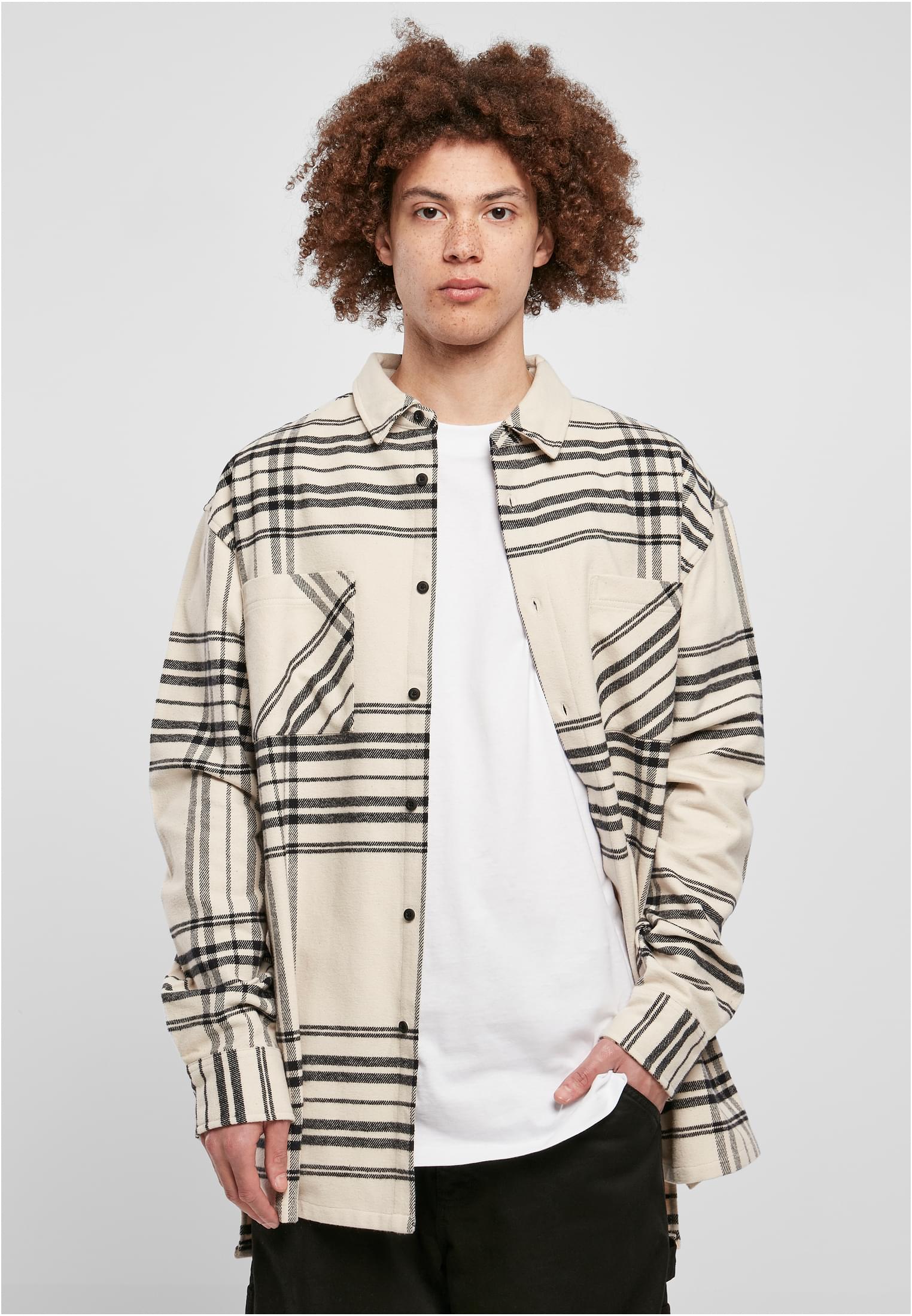 Long Oversized Checkered Shirt Summit Softseagrass