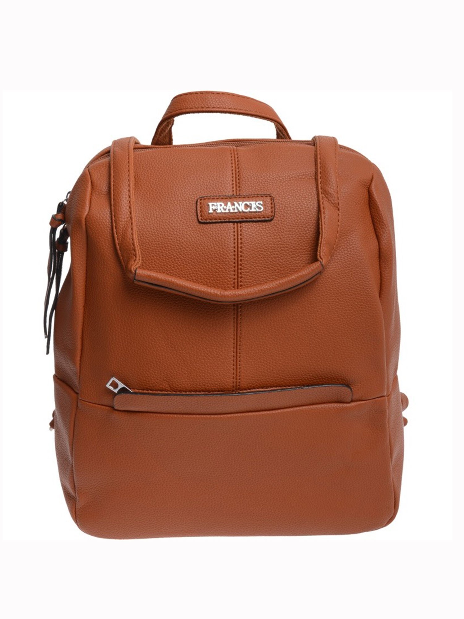 Light brown women's backpack with adjustable straps