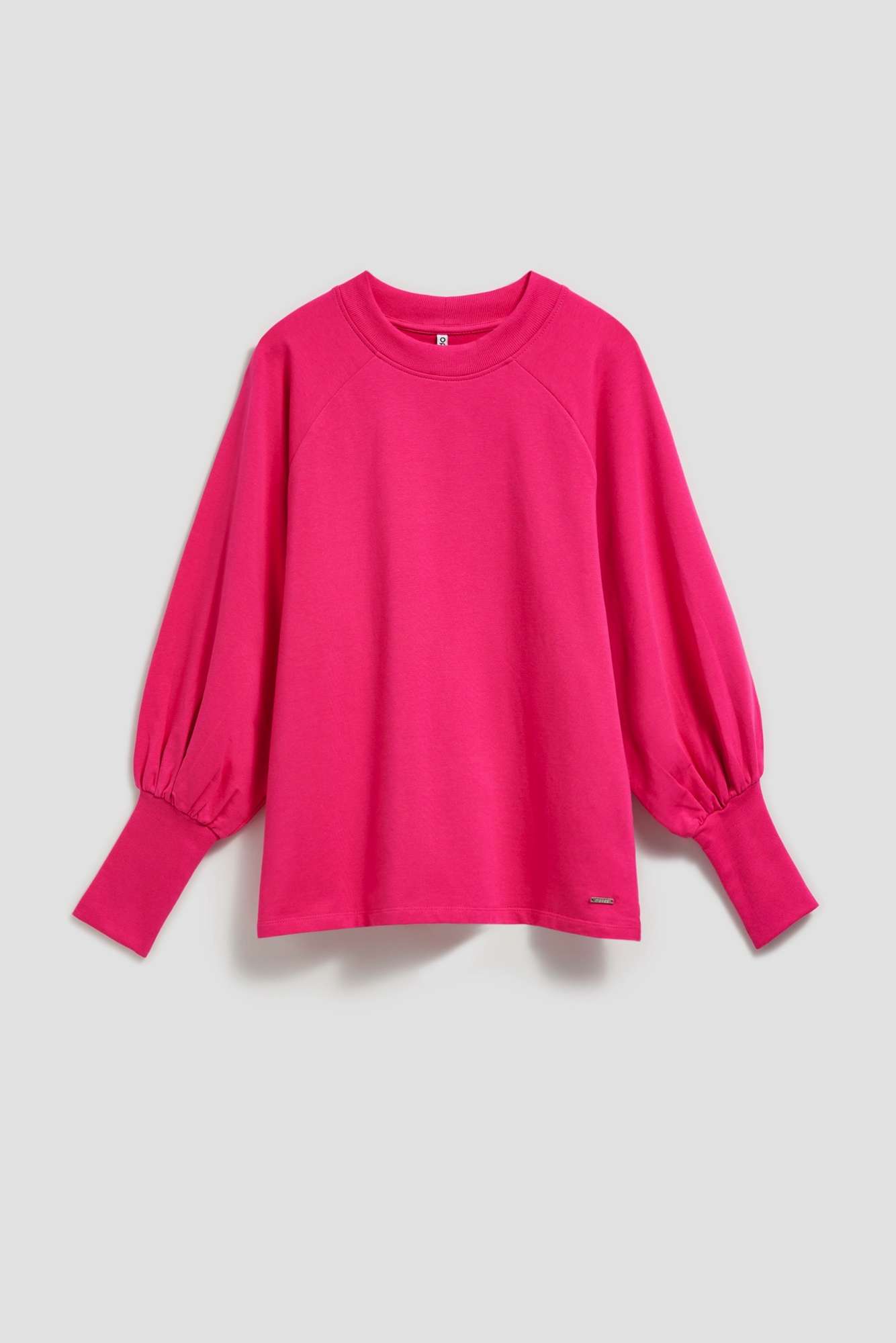 Sweatshirt with fluffy sleeves