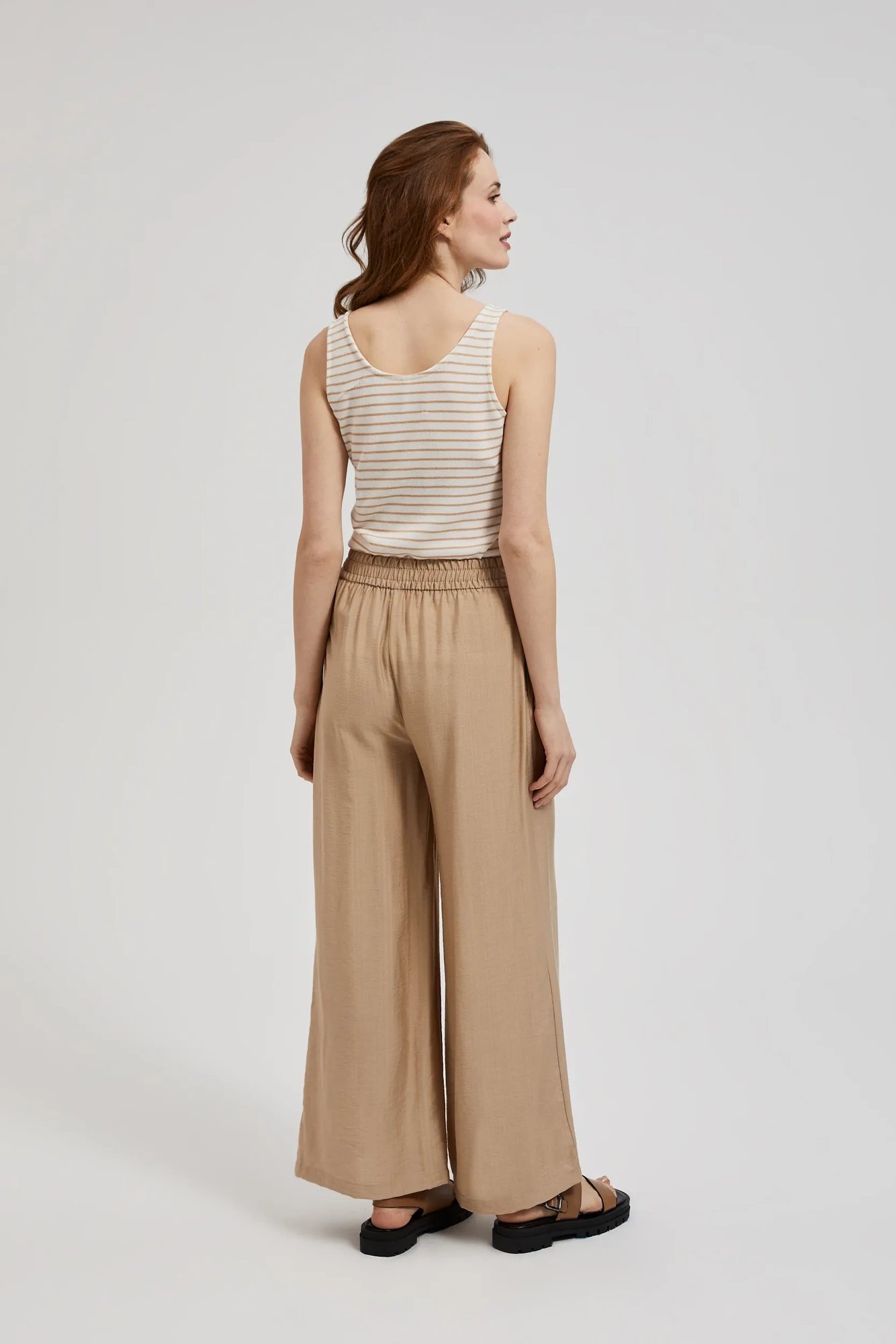 Women's summer trousers MOODO - cofee