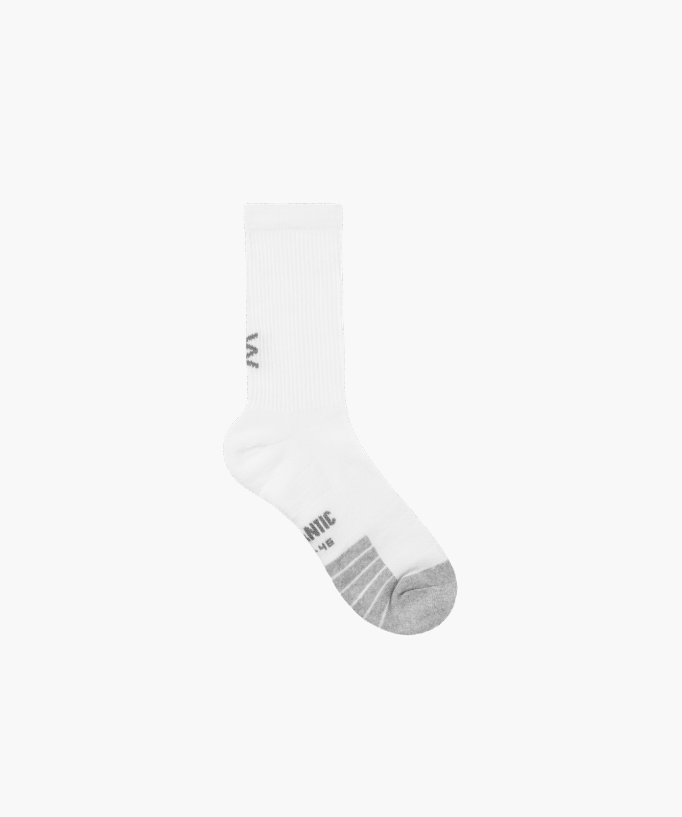 Levně Pánské ponožky standardní délky ATLANTIC - bílé/šedé