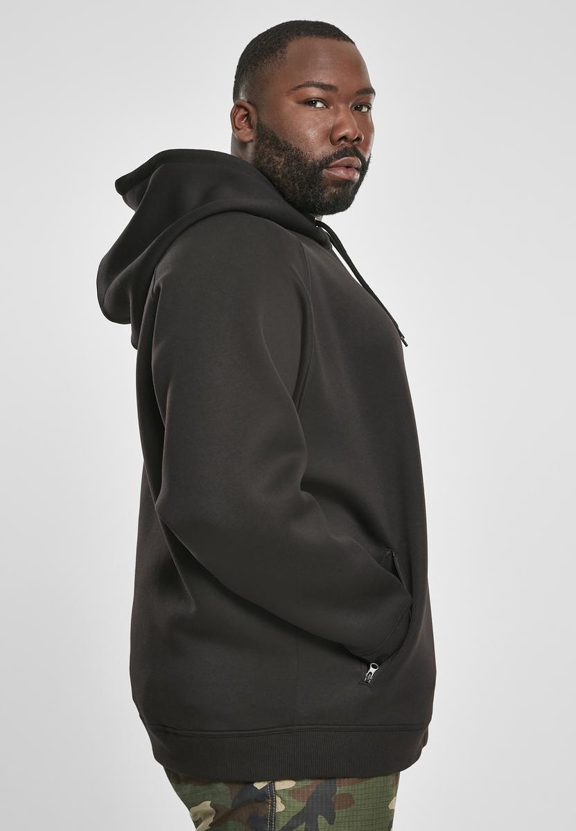 Pocket hood with zipper with raglan zipper black