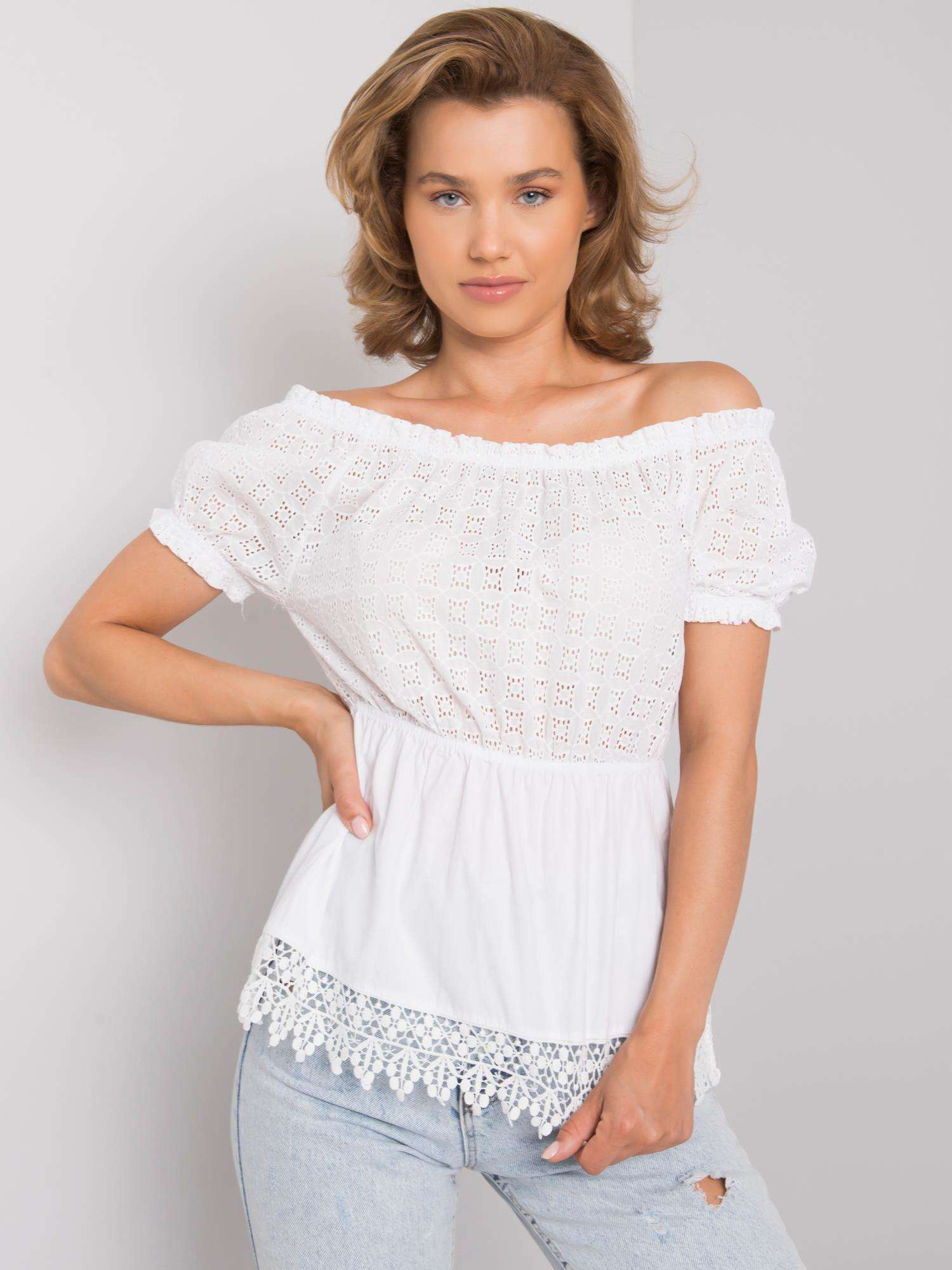 White Cotton Spanish Blouse Sugar