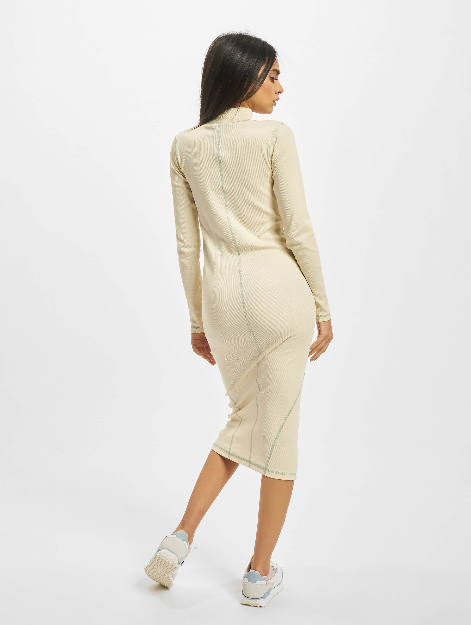 Dámské šaty DEF i584_DFLDR065CREME