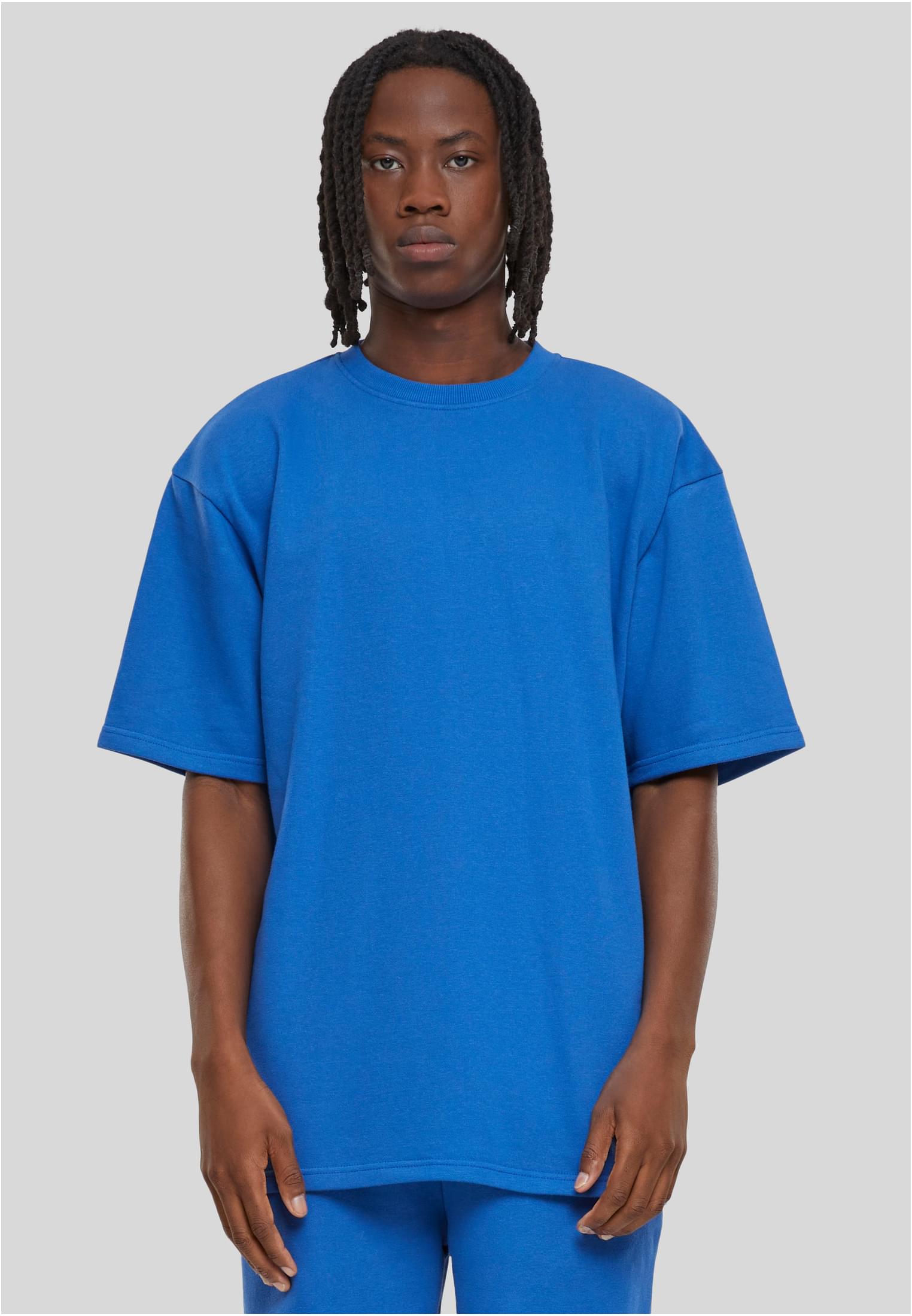 Men's Light Terry T-Shirt Crew - Blue