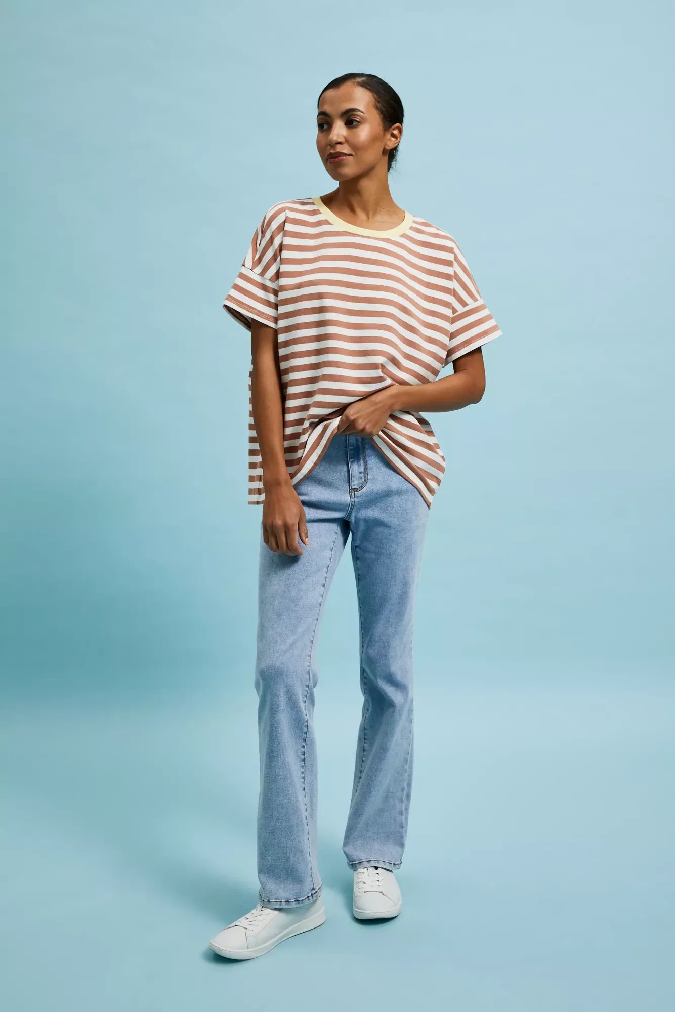 Marisse Women's Sweatshirt L-Bl-4303 L.Brown