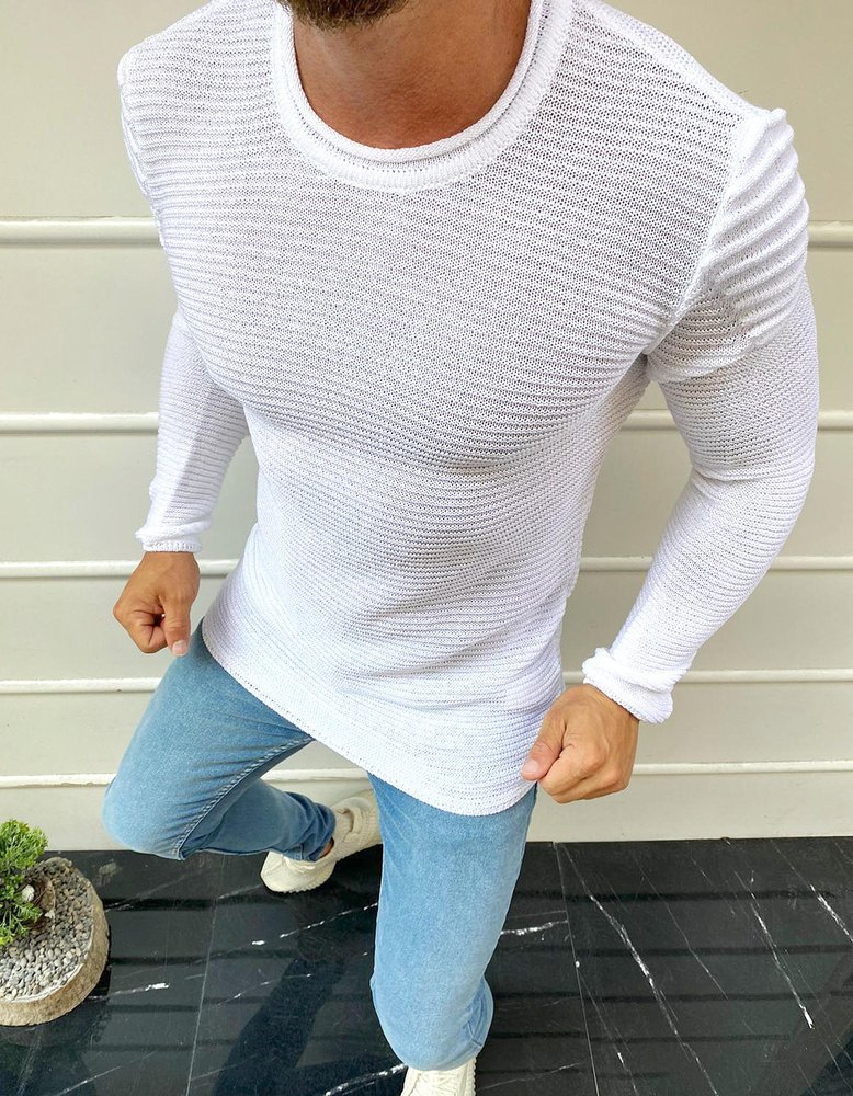 Men's Sweater Ecru WX1603