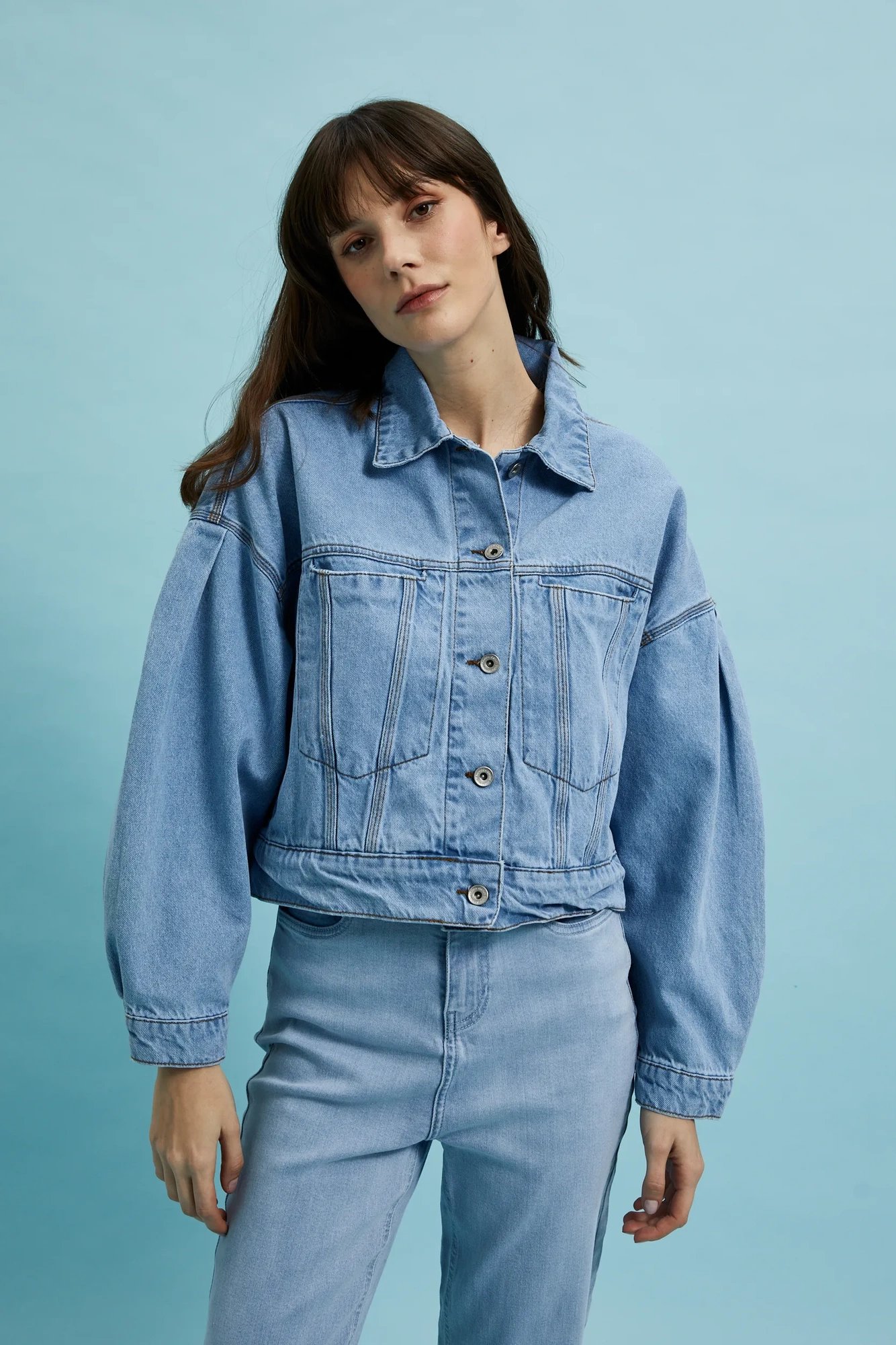 Marisse Women's Jacket L-Ku-4318 Blue
