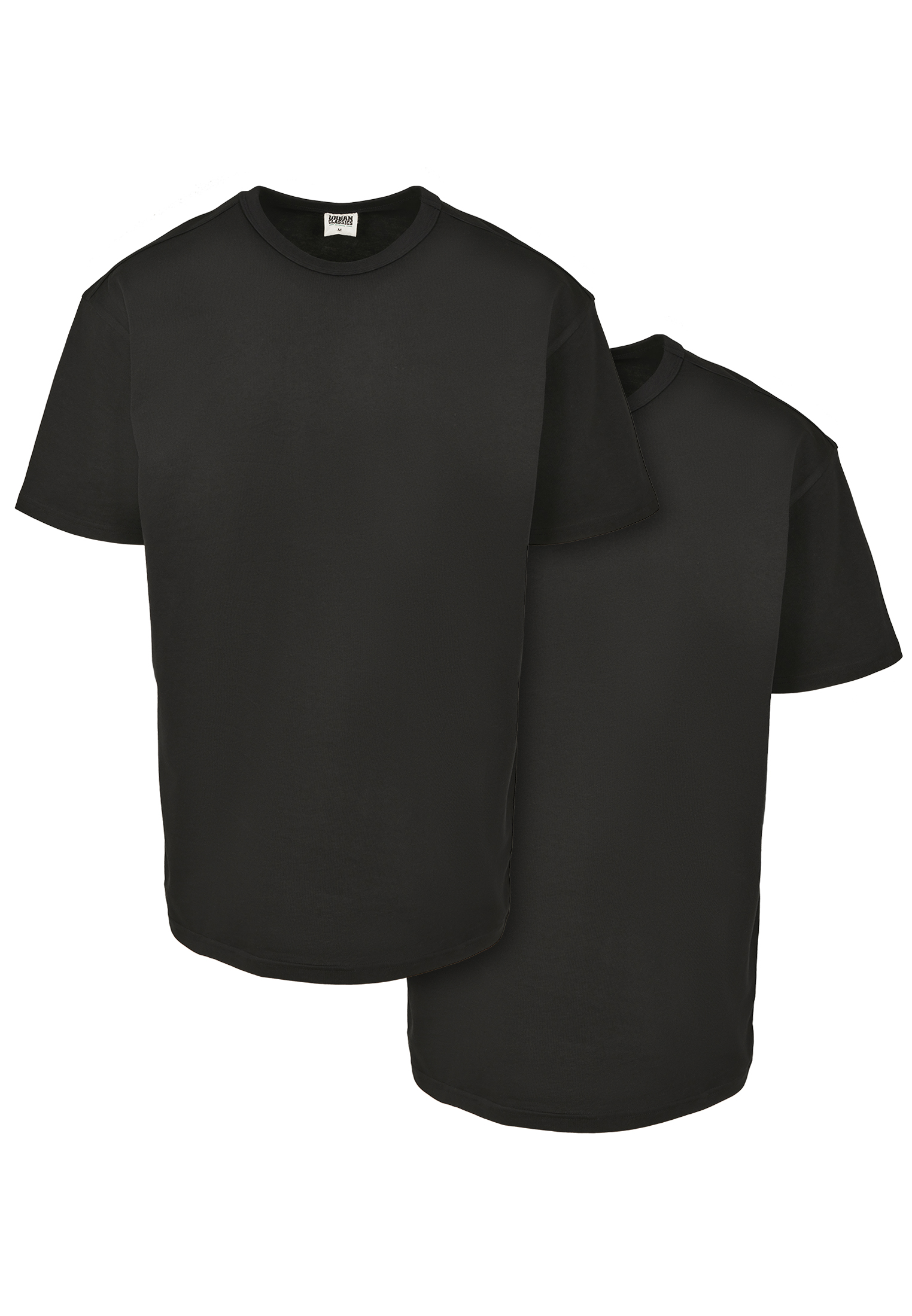 Organic Base T-Shirt 2-Pack Black+Black