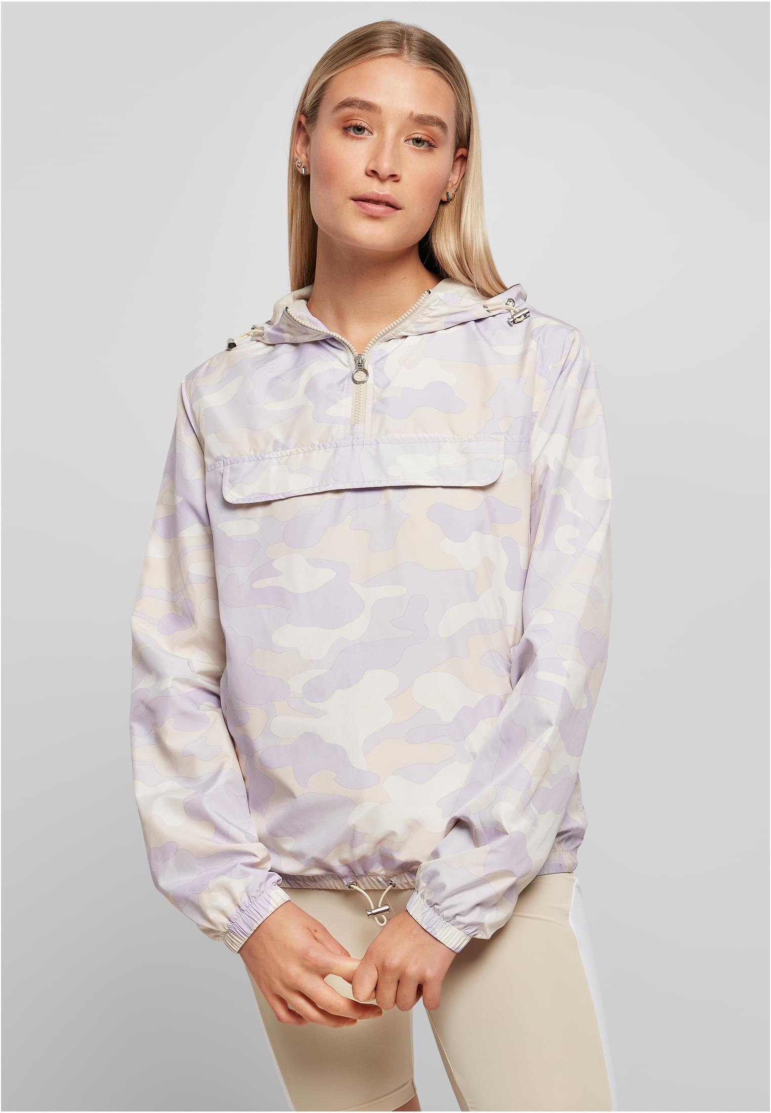 Dámská Bunda Camo Pull Over Lilaccamo