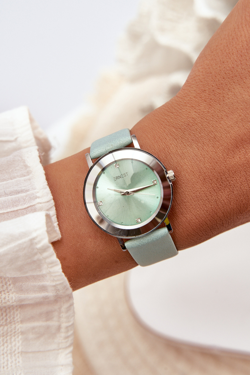 Women's watch with mint strap Ernest