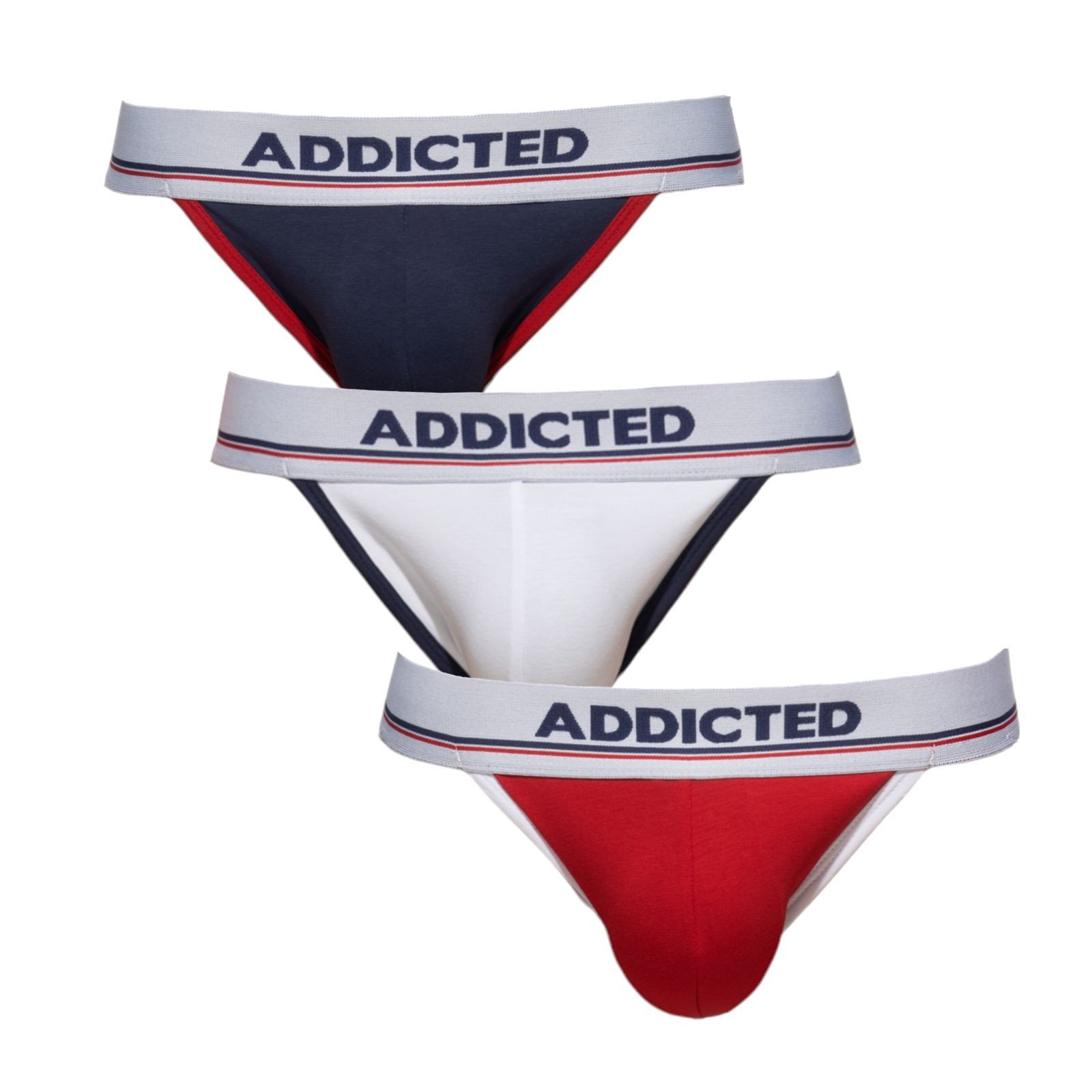 3PACK pánské jocksy Addicted vícebarevné